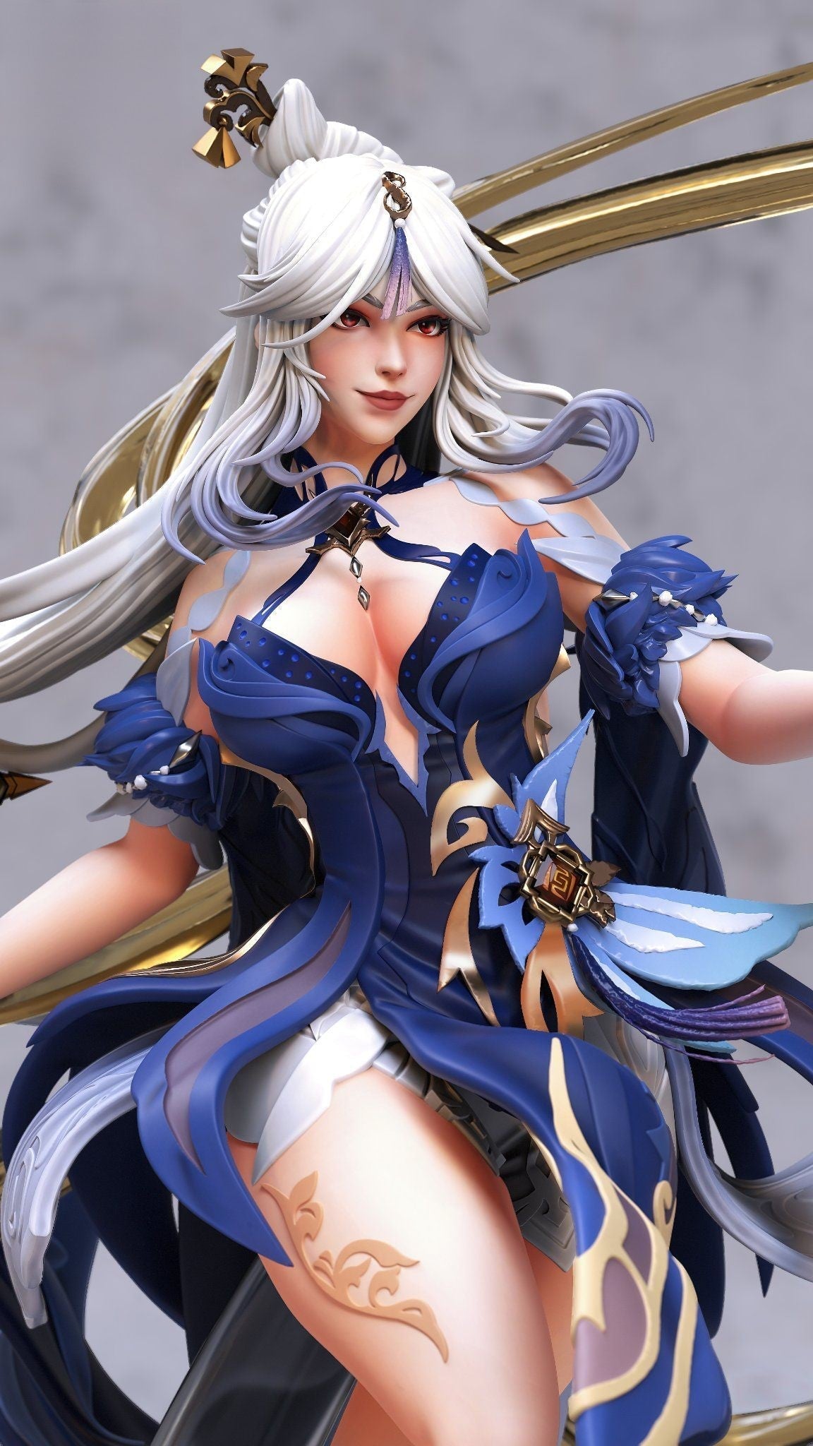 Ningguang - Genshin Impact - STL 3D Print Files - 3D Printed Garage Kit ガレージキット Resin Model Scale Figure フィギュア