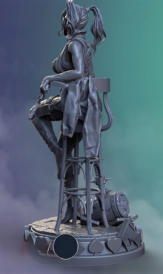1572 Harley Quinn - DC Comics - STL 3D Print Files - 3D Printed Garage Kit ガレージキット Resin Model Scale Figure フィギュア