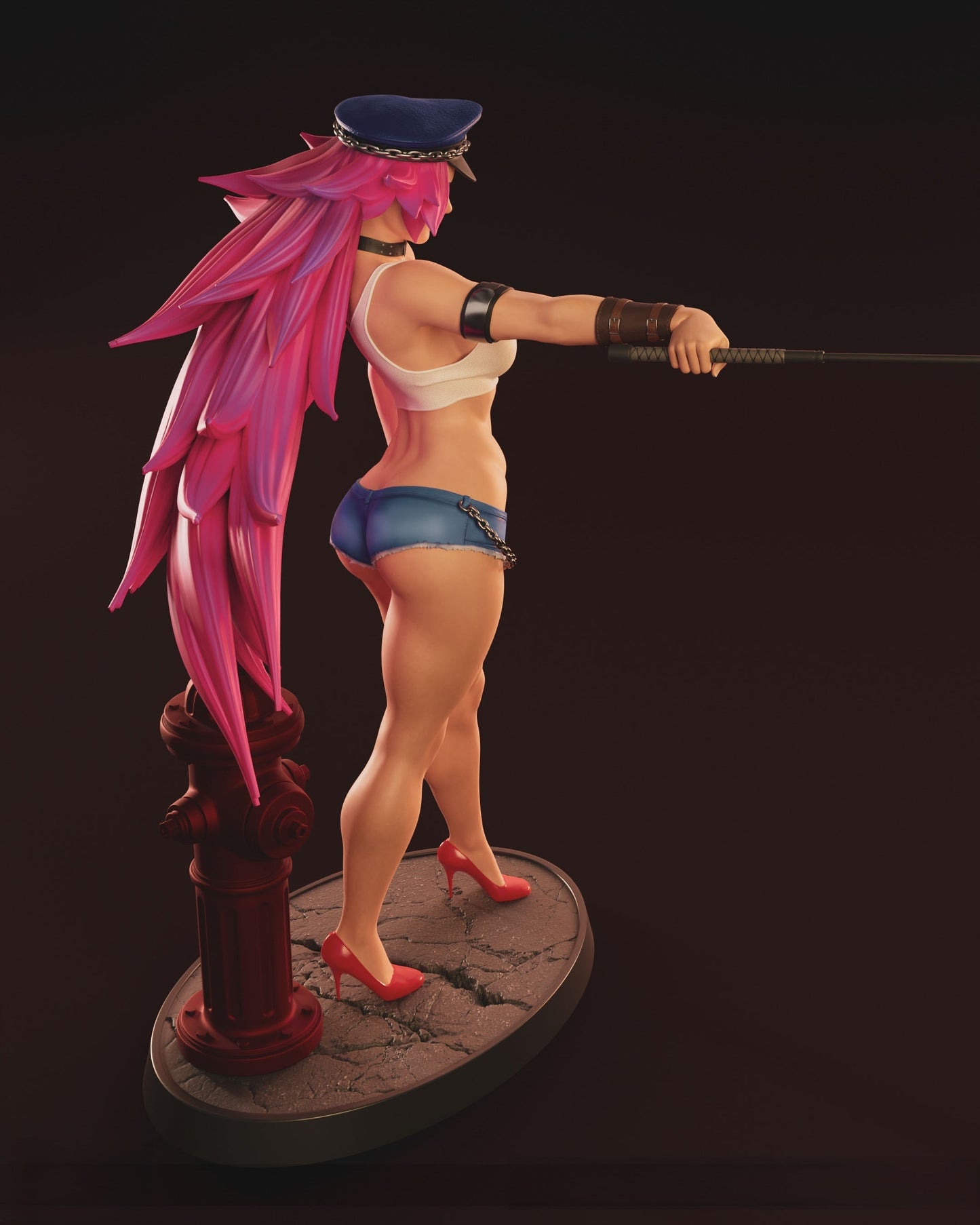 1433 Poison Special Edition - Street Fighter - STL 3D Print Files - 3D Printed Garage Kit ガレージキット Resin Model Scale Figure フィギュア