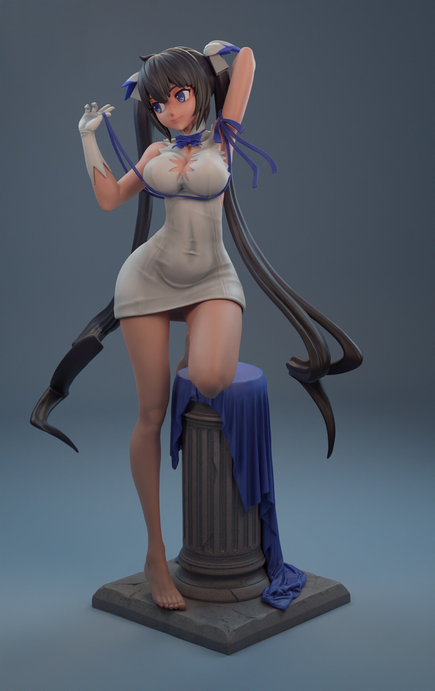 Hestia Special Edition - DanMachi - STL 3D Print Files - 3D Printed Garage Kit ガレージキット Resin Model Scale Figure フィギュア