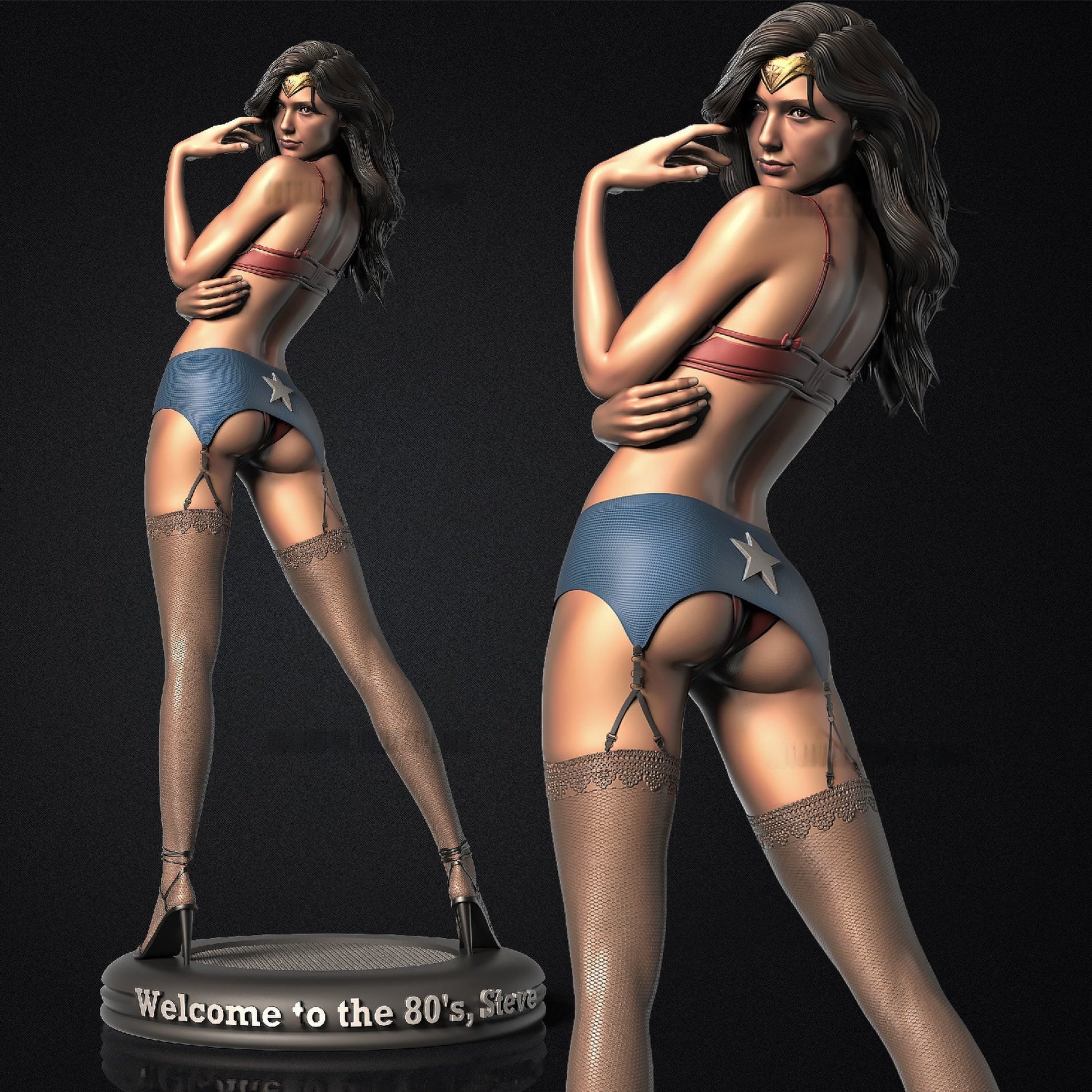Wonder Woman Special Edition - Diana Prince - STL 3D Print Files - 3D Printed Garage Kit ガレージキット Resin Model Scale Figure フィギュア