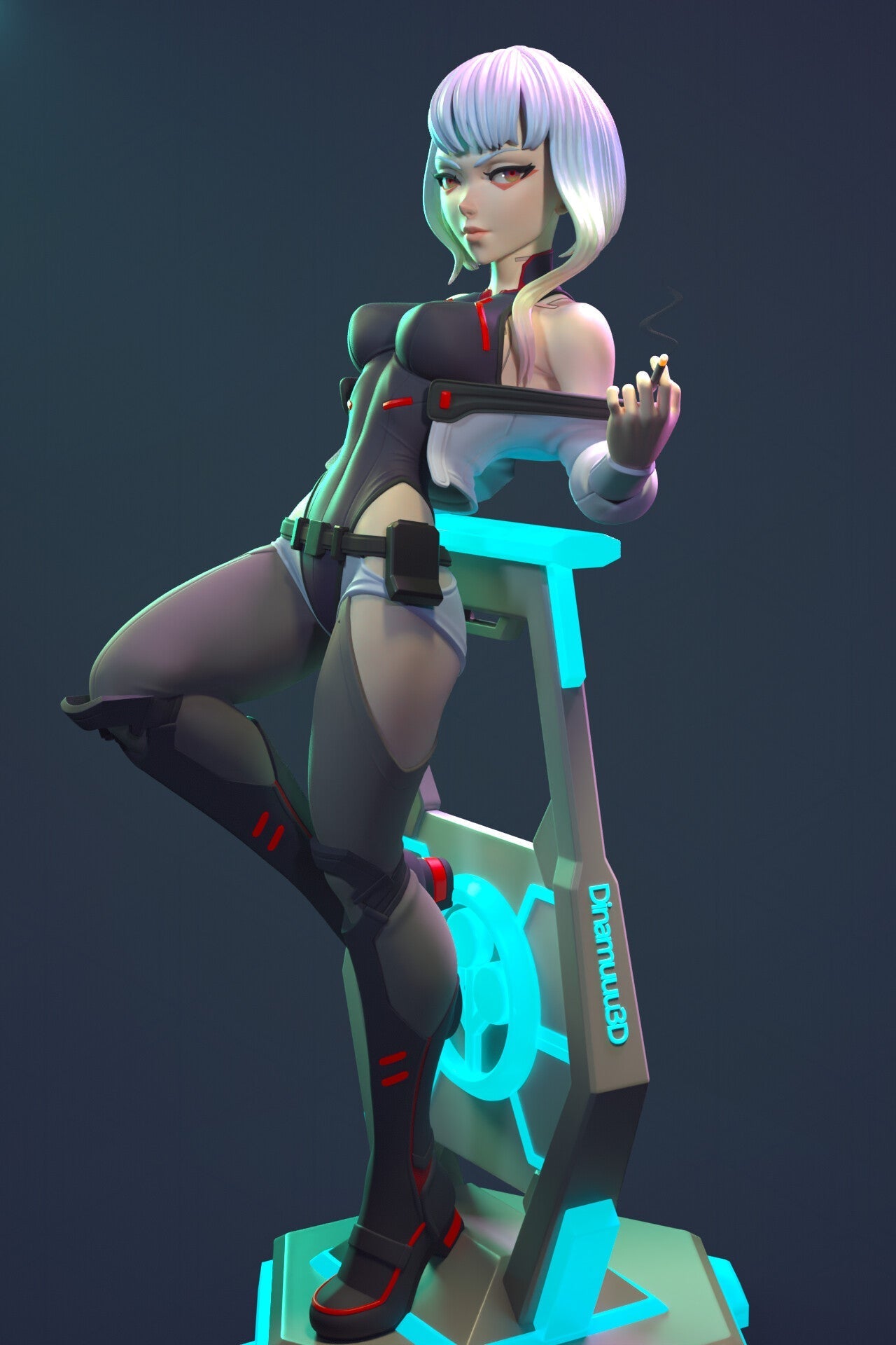 1306 Lucy Special Edition - Cyberpunk: Edgerunners - STL 3D Print Files - 3D Printed Garage Kit ガレージキット Resin Model Scale Figure フィギュア