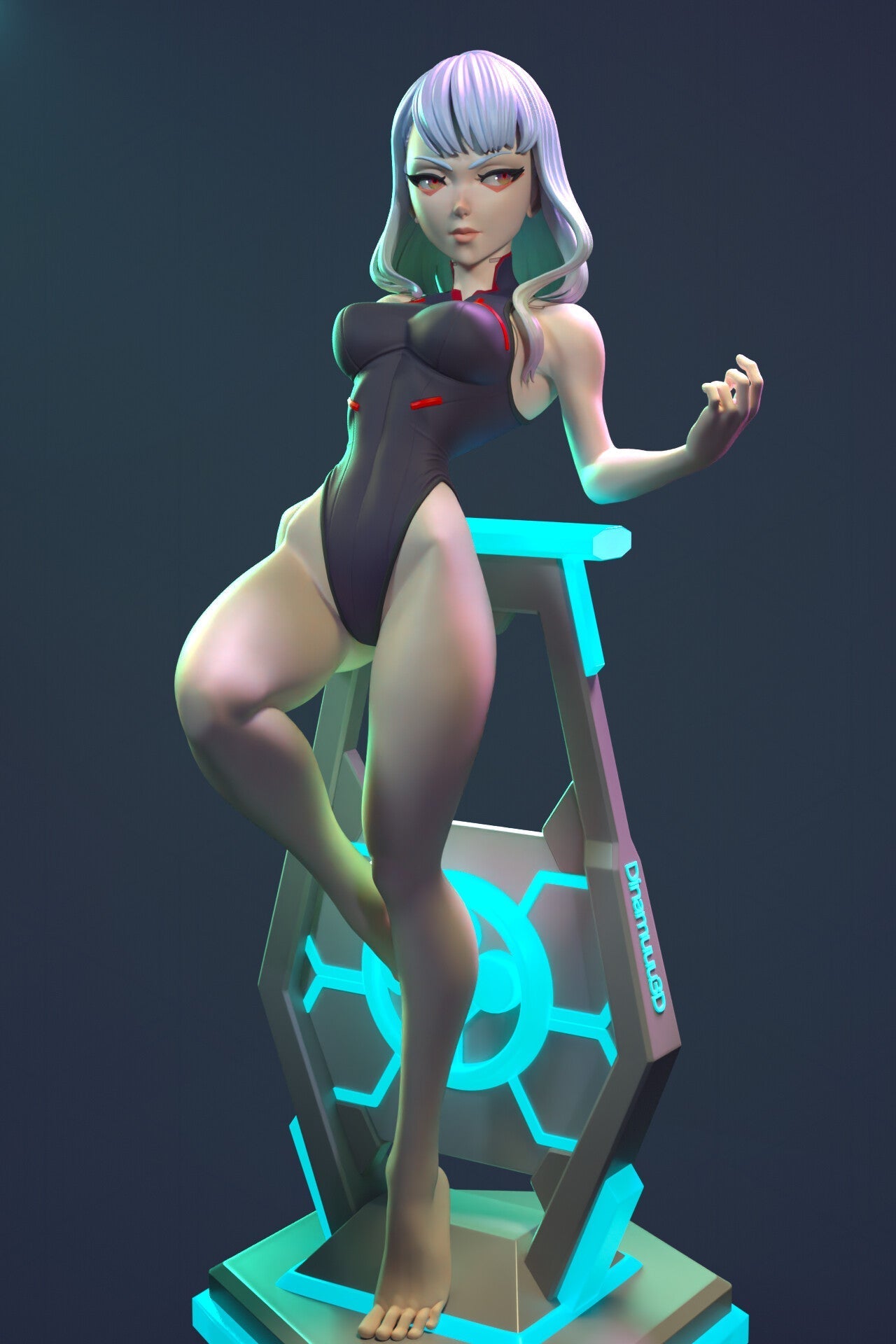 1306 Lucy Special Edition - Cyberpunk: Edgerunners - STL 3D Print Files - 3D Printed Garage Kit ガレージキット Resin Model Scale Figure フィギュア