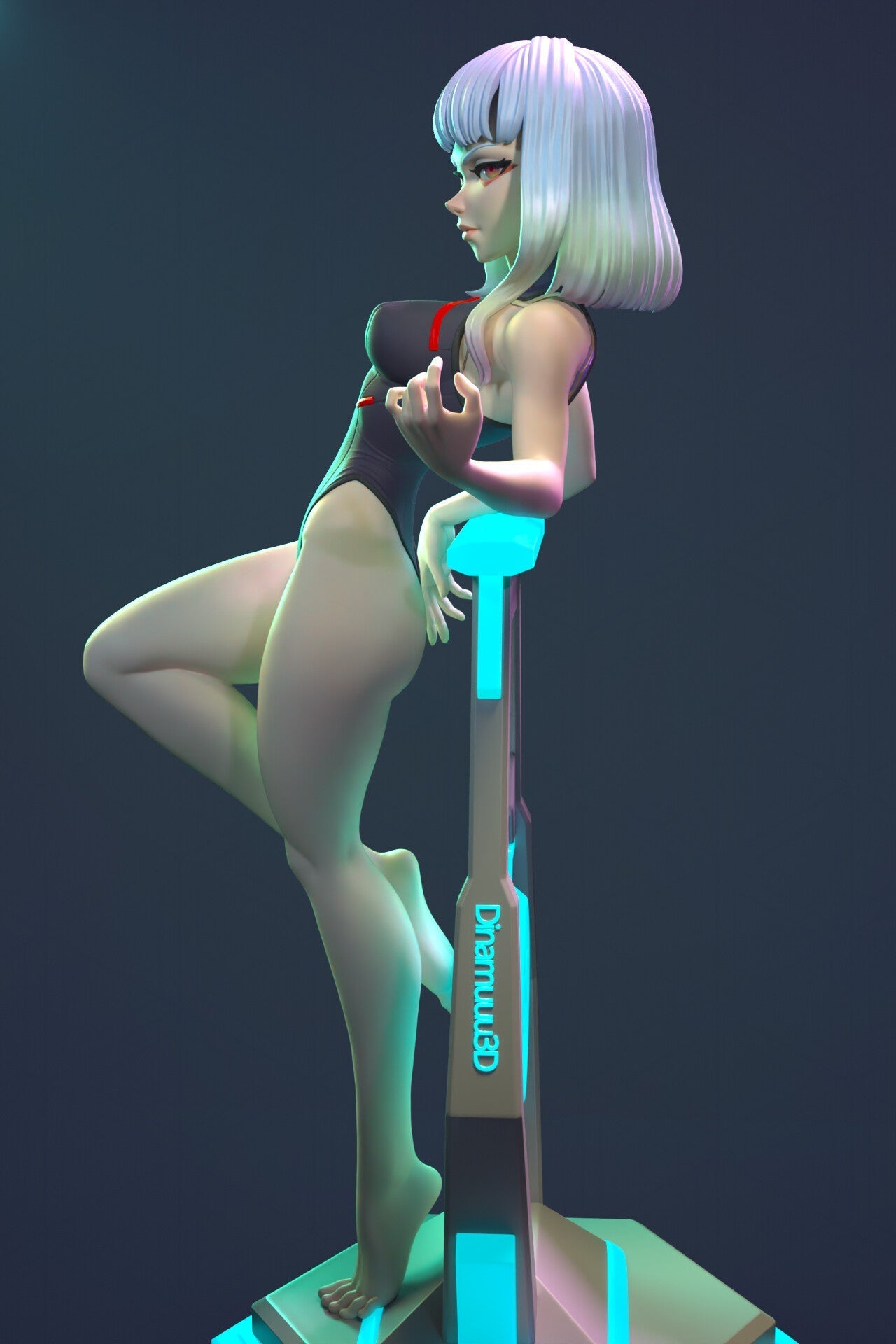 1306 Lucy Special Edition - Cyberpunk: Edgerunners - STL 3D Print Files - 3D Printed Garage Kit ガレージキット Resin Model Scale Figure フィギュア