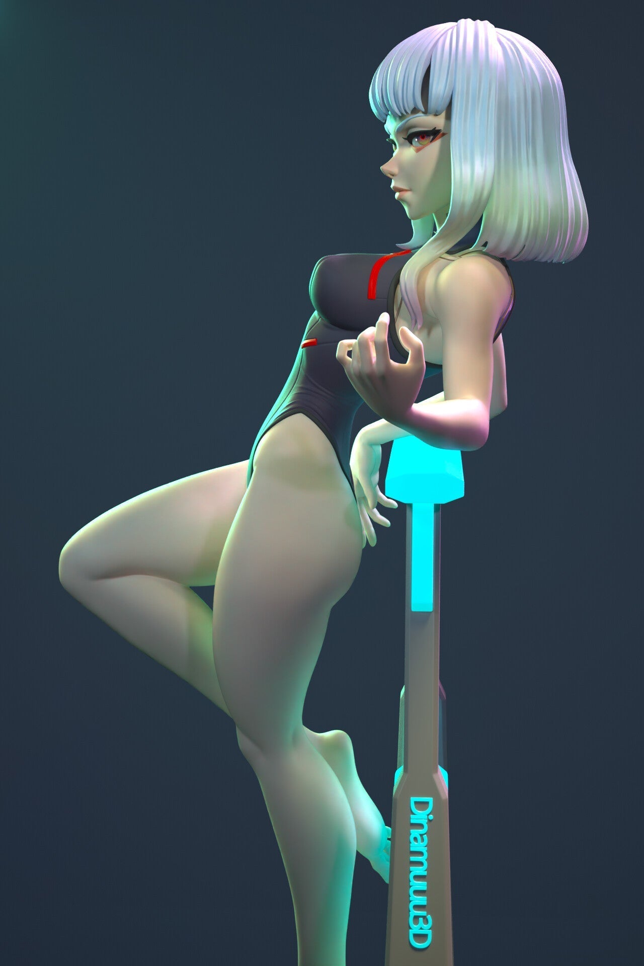 1306 Lucy Special Edition - Cyberpunk: Edgerunners - STL 3D Print Files - 3D Printed Garage Kit ガレージキット Resin Model Scale Figure フィギュア