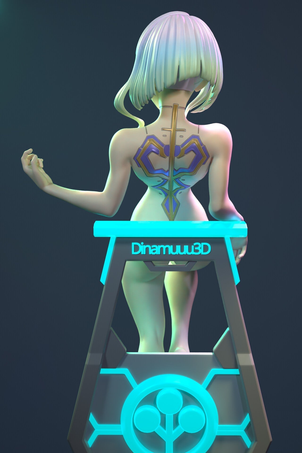 1306 Lucy Special Edition - Cyberpunk: Edgerunners - STL 3D Print Files - 3D Printed Garage Kit ガレージキット Resin Model Scale Figure フィギュア