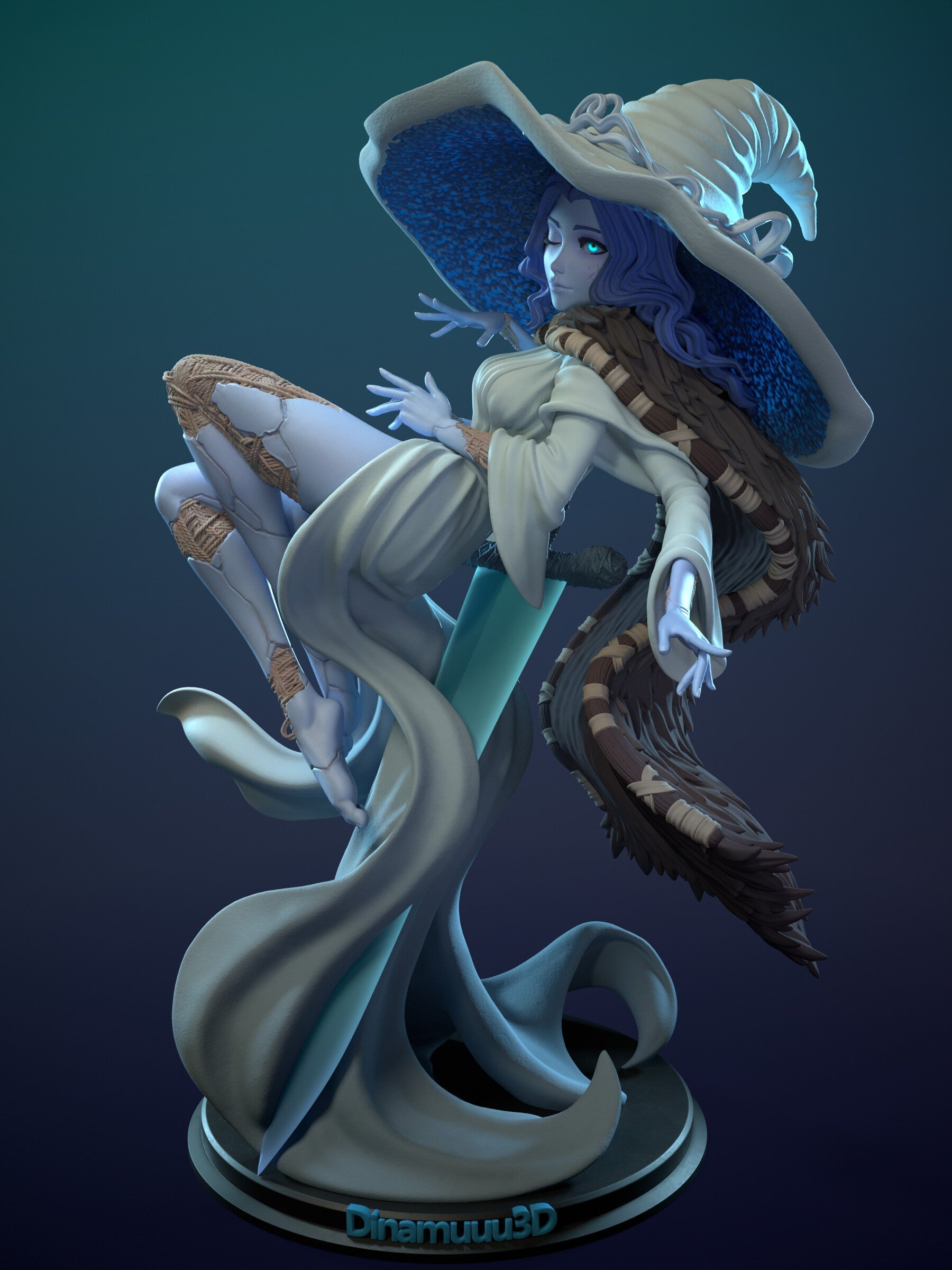 Ranni the Witch Special Edition - Elden Ring - STL 3D Print Files - 3D Printed Garage Kit ガレージキット Resin Model Scale Figure フィギュア