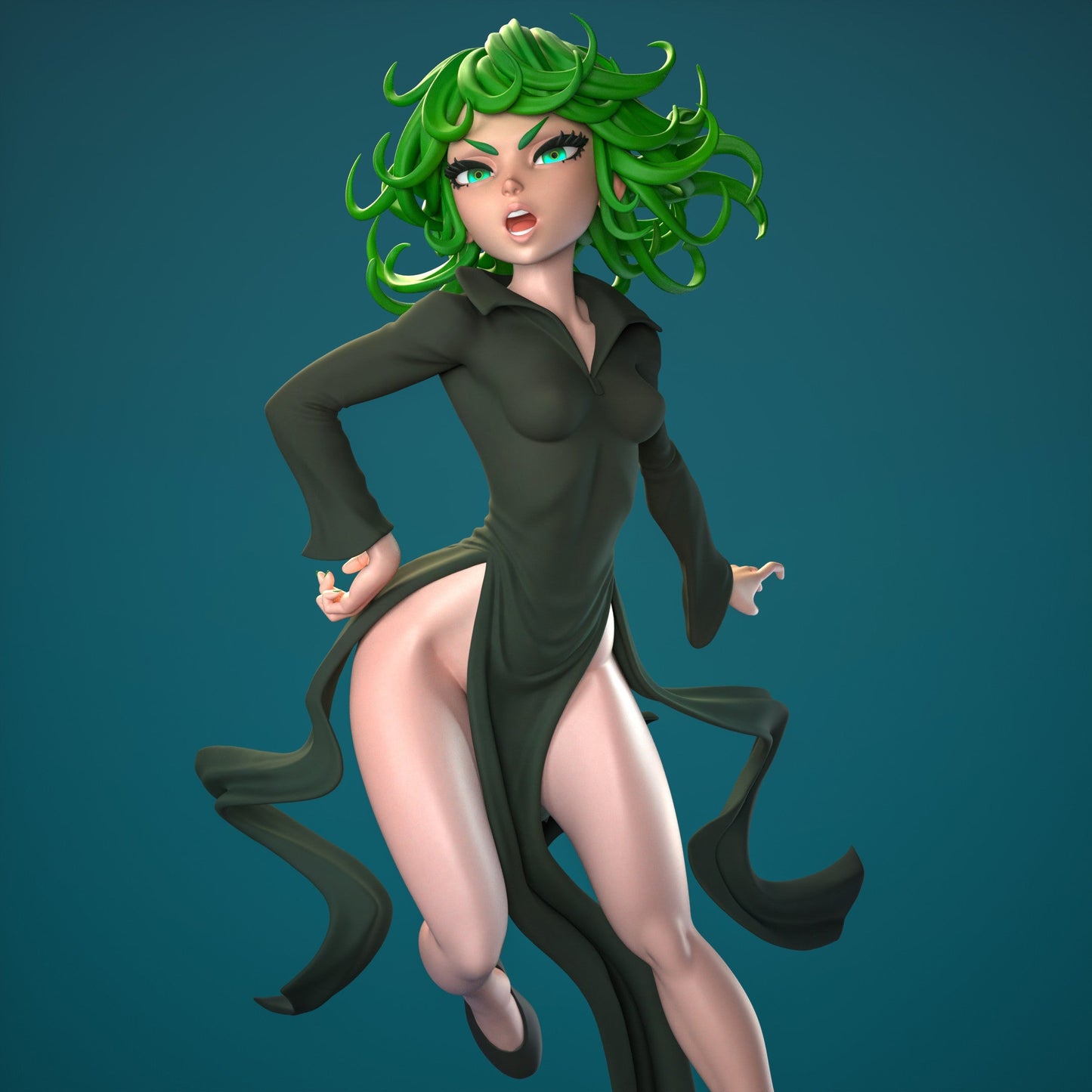 1307 Tatsumaki Special Edition - One-Punch Man - STL 3D Print Files - 3D Printed Garage Kit ガレージキット Resin Model Scale Figure フィギュア