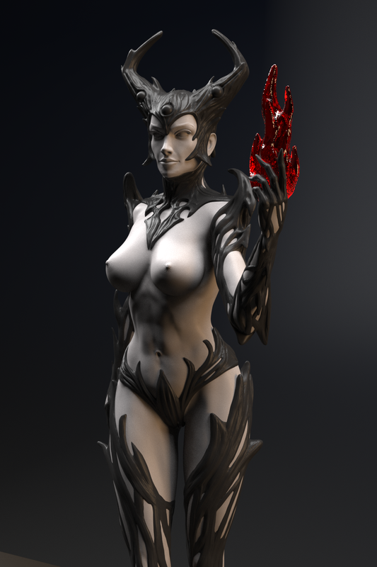 Diqual - Queen of Pain Special Edition - STL 3D Print Files - 3D Printed Garage Kit ガレージキット Resin Model Scale Figure フィギュア