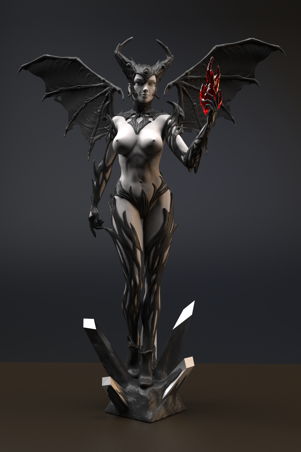 Diqual - Queen of Pain Special Edition - STL 3D Print Files - 3D Printed Garage Kit ガレージキット Resin Model Scale Figure フィギュア