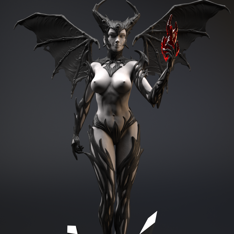 Diqual - Queen of Pain Special Edition - STL 3D Print Files - 3D Printed Garage Kit ガレージキット Resin Model Scale Figure フィギュア