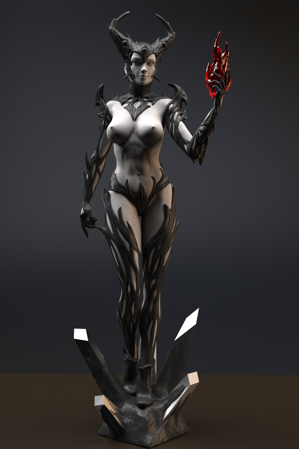 Diqual - Queen of Pain Special Edition - STL 3D Print Files - 3D Printed Garage Kit ガレージキット Resin Model Scale Figure フィギュア