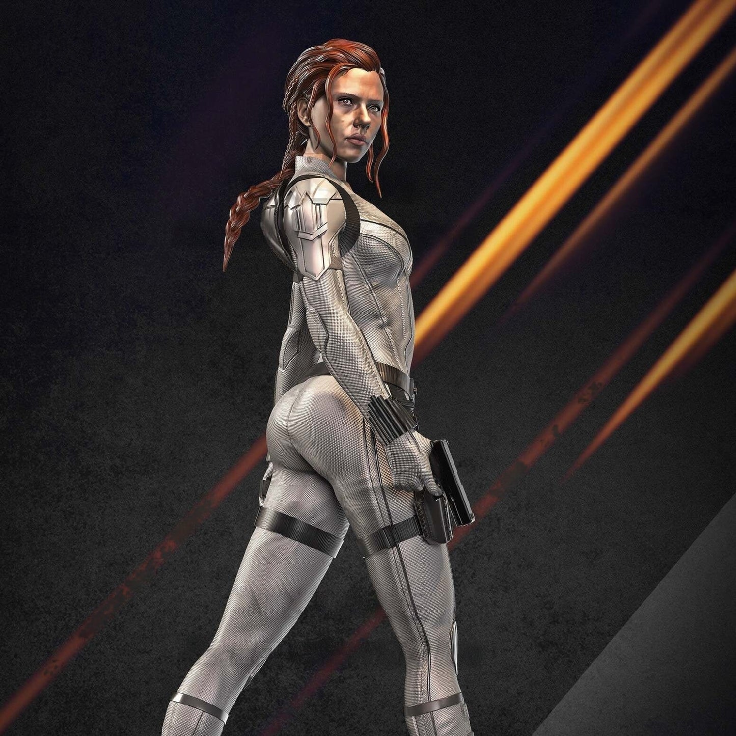 Black Widow Special Edition - STL 3D Print Files - 3D Printed Garage Kit ガレージキット Resin Model Scale Figure フィギュア