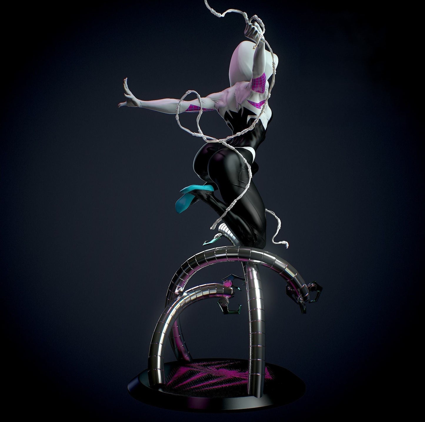 1427 Spider Gwen Special Edition - STL 3D Print Files - 3D Printed Garage Kit ガレージキット Resin Model Scale Figure フィギュア