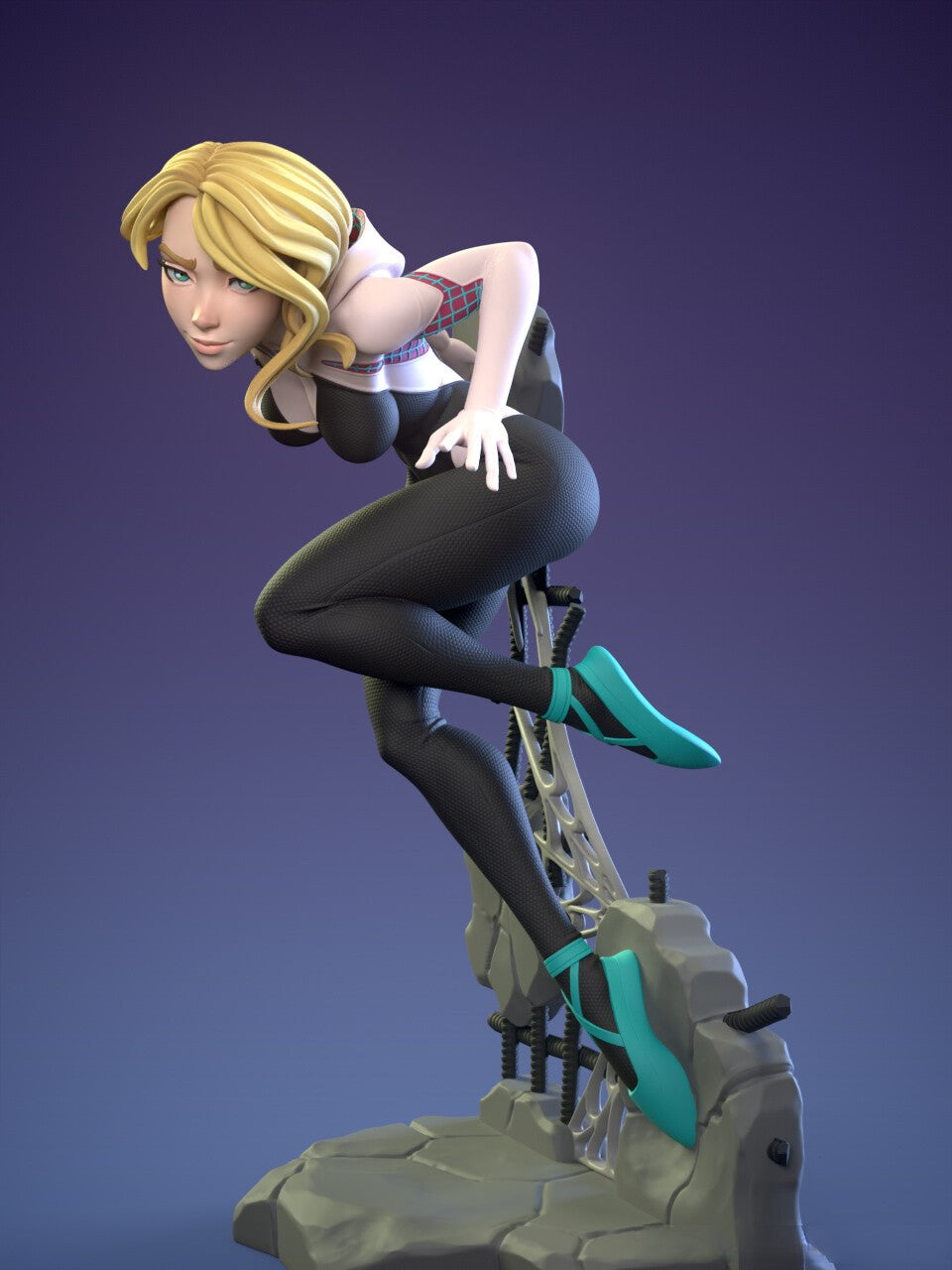 1515 Spider Venom Gwen Special Edition - STL 3D Print Files - 3D Printed Garage Kit ガレージキット Resin Model Scale Figure フィギュア