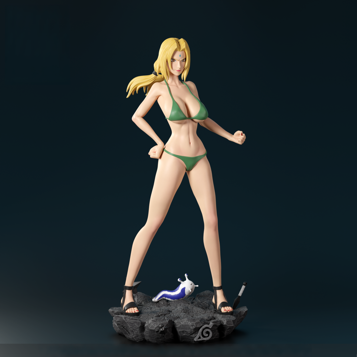 Tsunade Special Edition - Naruto - STL 3D Print Files - 3D Printed Garage Kit ガレージキット Resin Model Scale Figure フィギュア