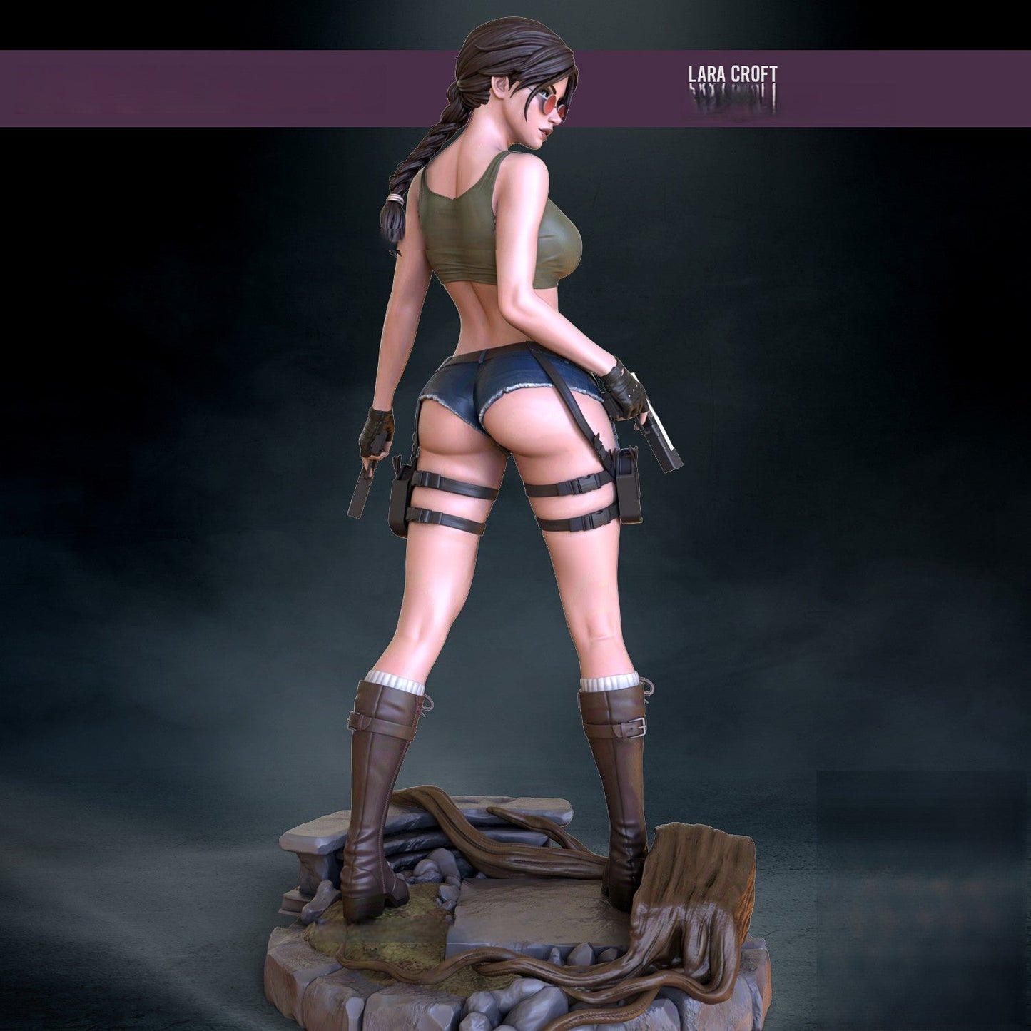 1530 Lara Croft Special Edition - Tomb Raider - STL 3D Print Files - 3D Printed Garage Kit ガレージキット Resin Model Scale Figure フィギュア