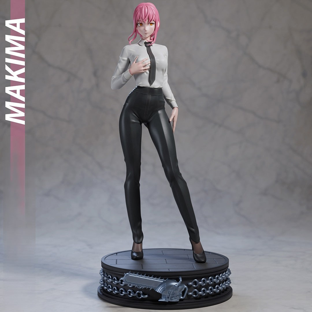 Makima Special Edition - Chainsaw Man - STL 3D Print Files - 3D Printed Garage Kit ガレージキット Resin Model Scale Figure フィギュア