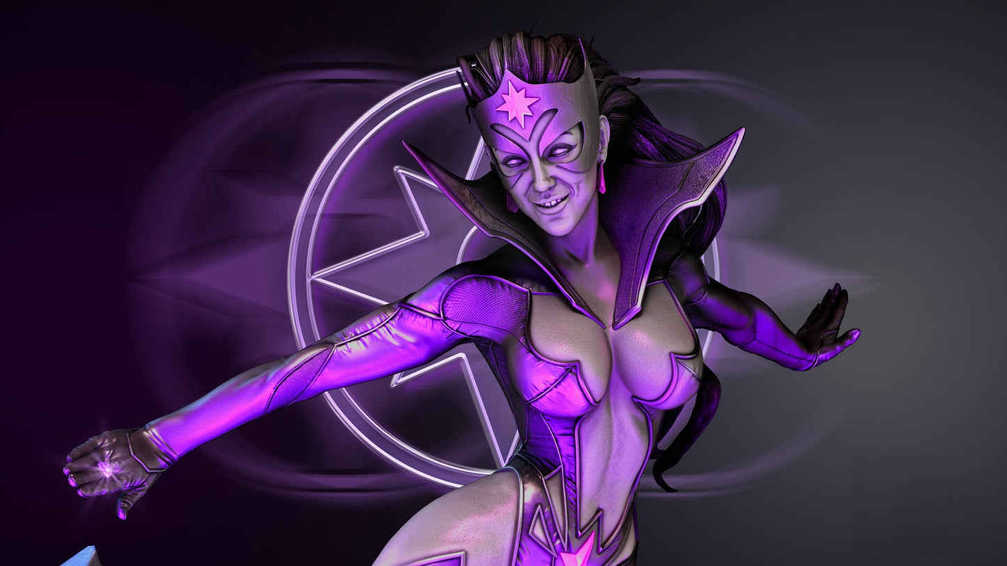 1629 Star Sapphire - DC Comics - STL 3D Print Files - 3D Printed Garage Kit ガレージキット Resin Model Scale Figure フィギュア