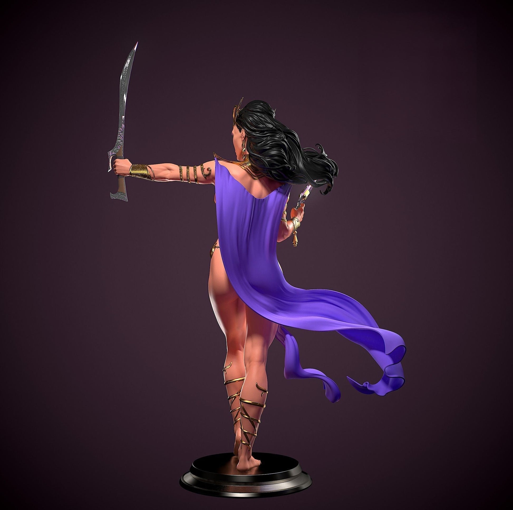 1254 Dejah Thoris Special Edition - STL 3D Print Files - 3D Printed Garage Kit ガレージキット Resin Model Scale Figure フィギュア