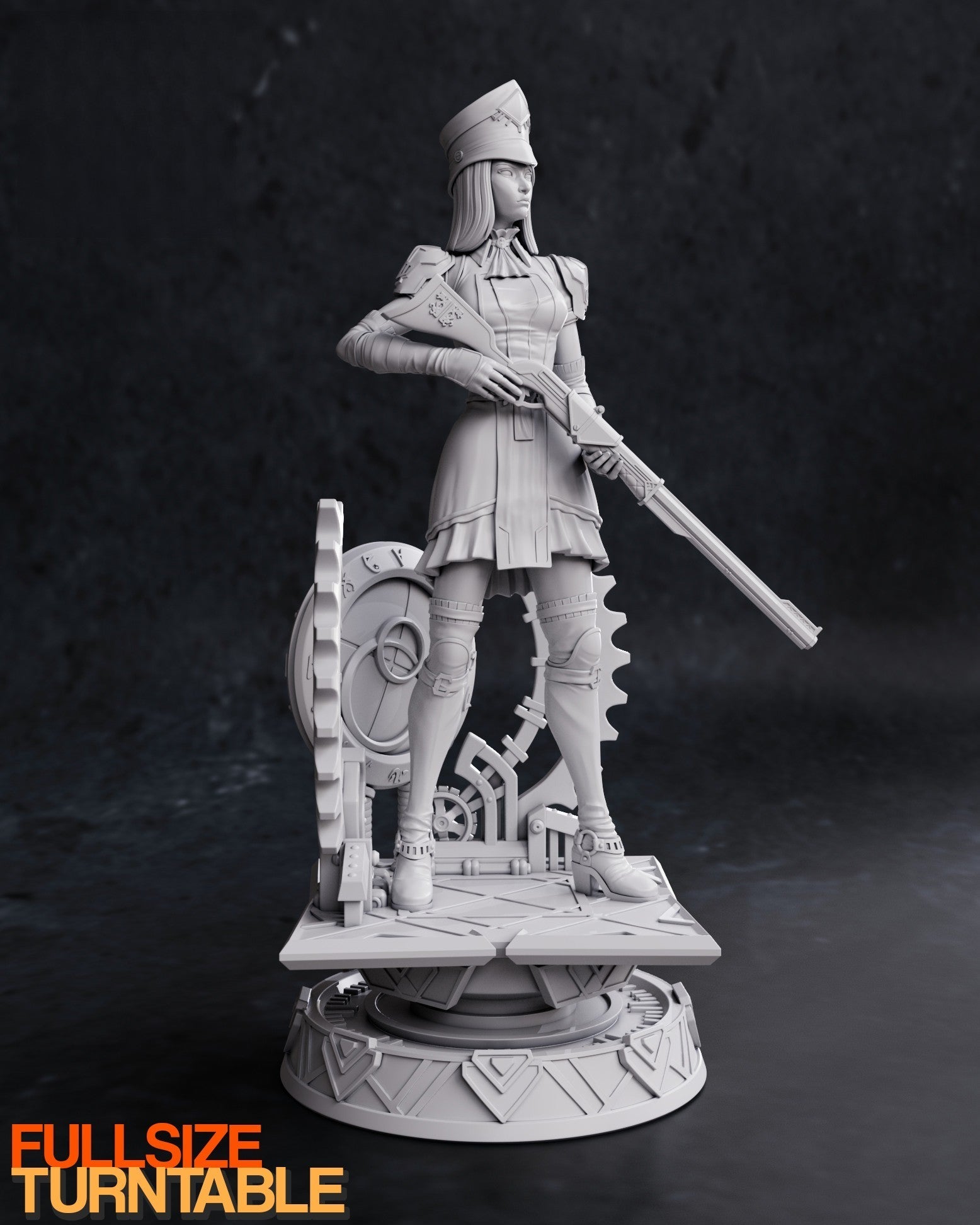 Caitlyn Arcane - League of Legends 1/8 Scale - 3D Printed Garage Kit ガレージキット Resin Model Scale Figure フィギュア