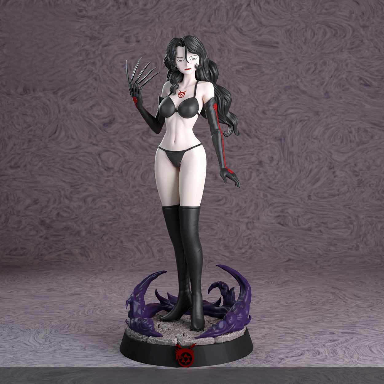 Lust Special Edition - Fullmetal Alchemist - STL 3D Print Files - 3D Printed Garage Kit ガレージキット Resin Model Scale Figure フィギュア