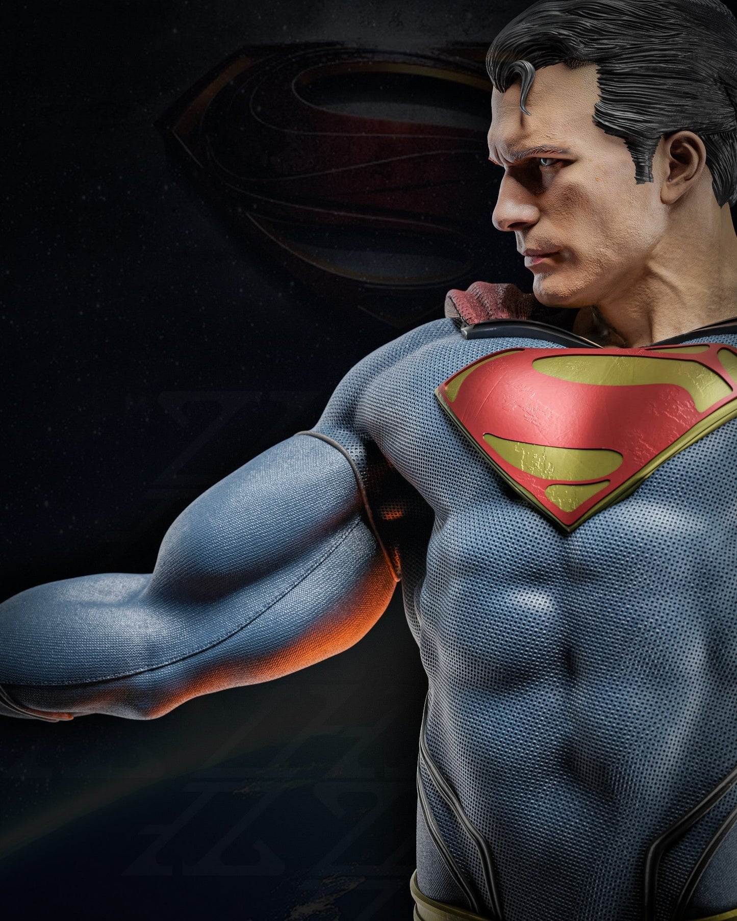 Superman - DC Comics 1/8 Scale - 3D Printed Garage Kit ガレージキット Resin Model Scale Figure フィギュア