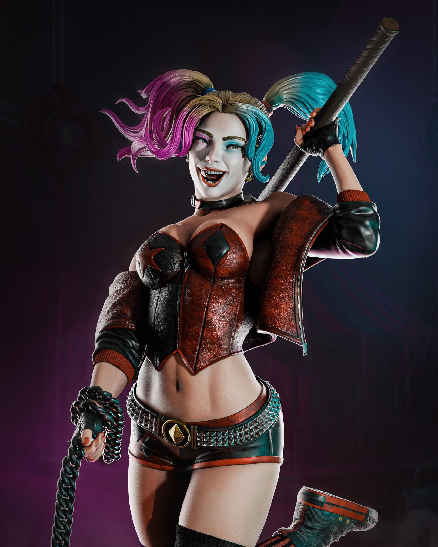 Harley Quinn and Hyenas 1/8 Scale