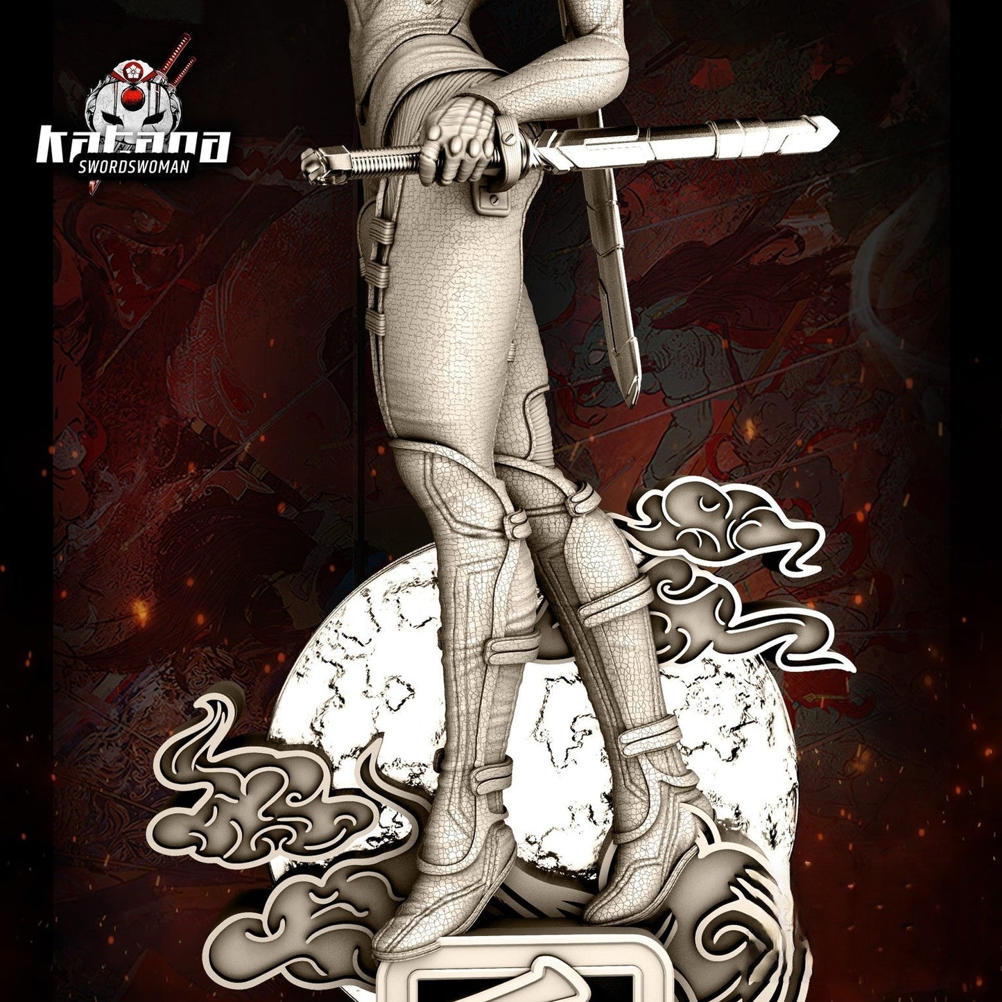Katana - DC Comics - STL 3D Print Files - 3D Printed Garage Kit ガレージキット Resin Model Scale Figure フィギュア