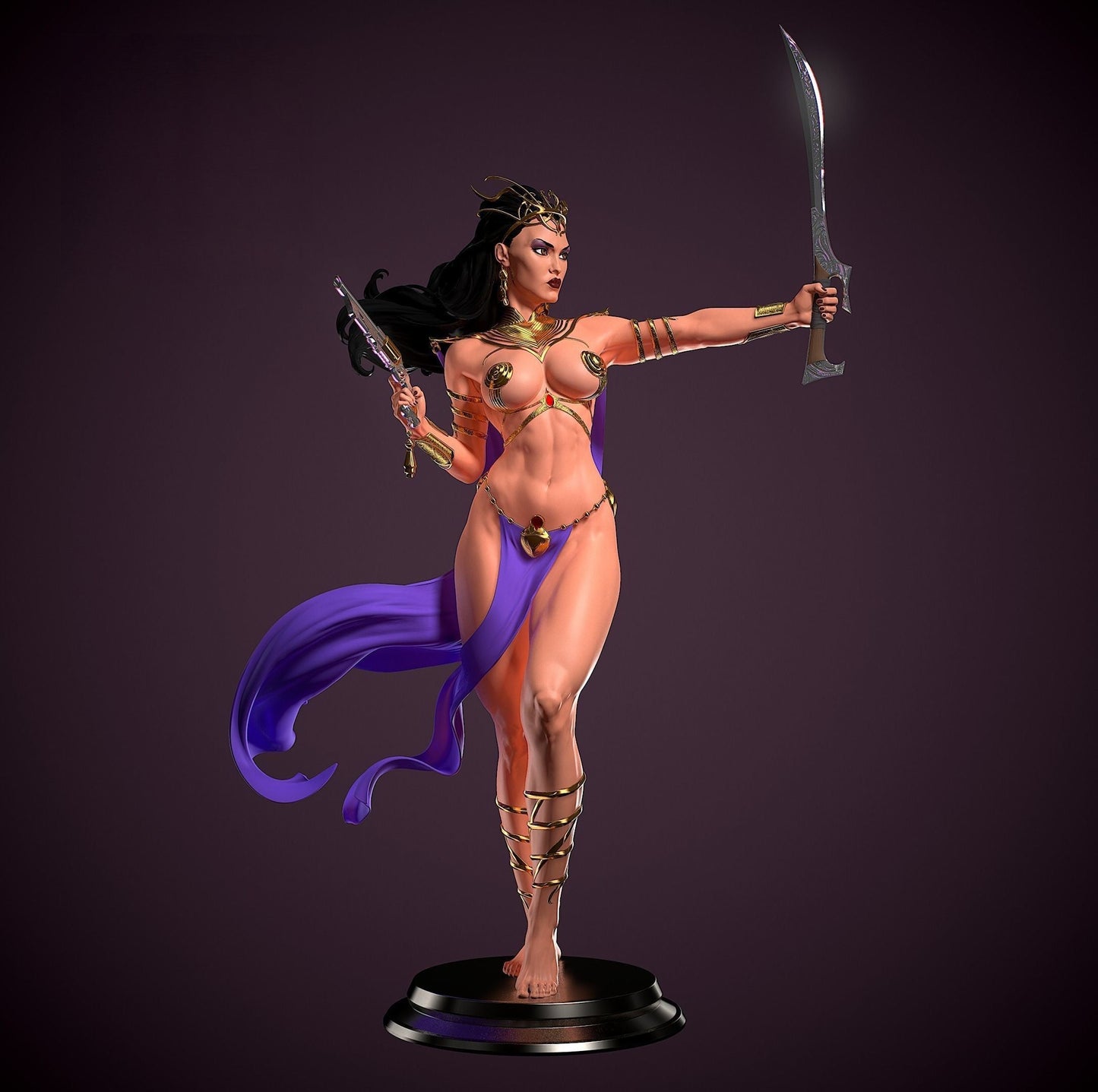 1254 Dejah Thoris Special Edition - STL 3D Print Files - 3D Printed Garage Kit ガレージキット Resin Model Scale Figure フィギュア