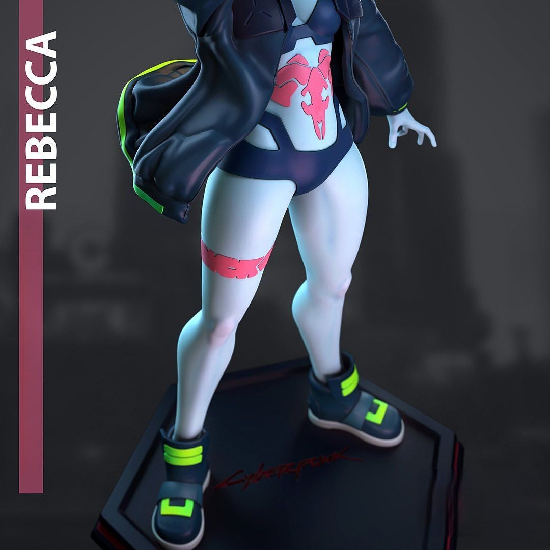 1240 Rebecca Special Edition - Cyberpunk - STL 3D Print Files - 3D Printed Garage Kit ガレージキット Resin Model Scale Figure フィギュア