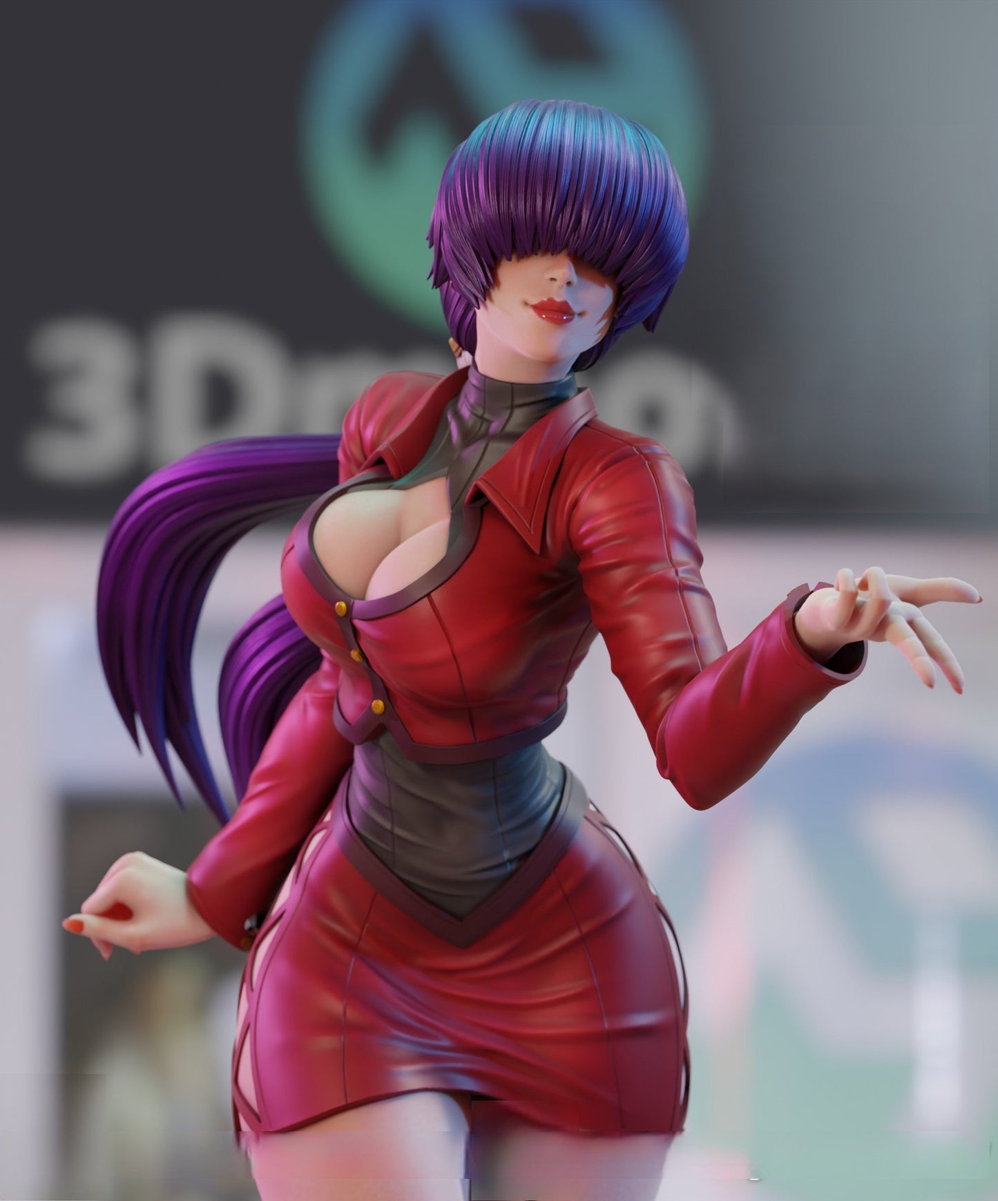 Shermie Special Edition - The King of Fighters - STL 3D Print Files - 3D Printed Garage Kit ガレージキット Resin Model Scale Figure フィギュア