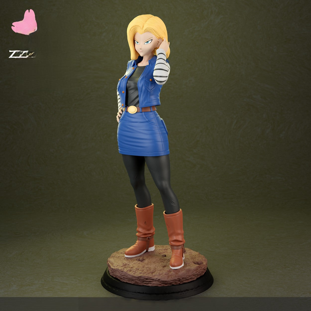 1386 Android 18 Special Edition - Dragon Ball - STL 3D Print Files - 3D Printed Garage Kit ガレージキット Resin Model Scale Figure フィギュア