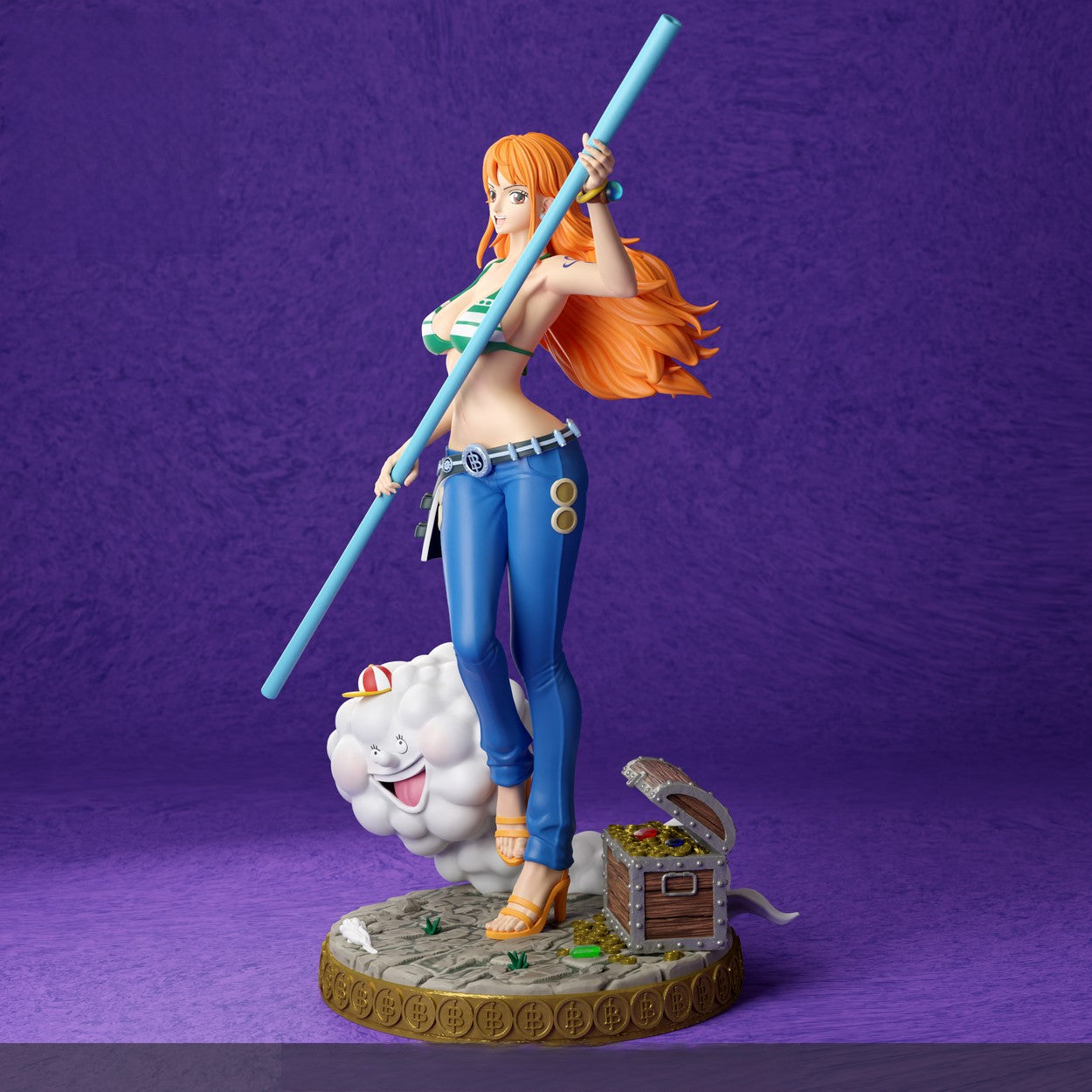 Nami Special Edition - One Piece - STL 3D Print Files - 3D Printed Garage Kit ガレージキット Resin Model Scale Figure フィギュア