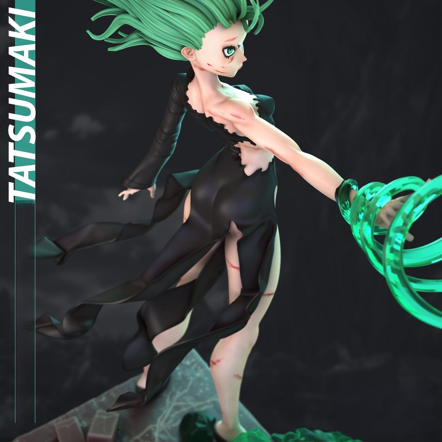Tatsumaki Special Edition - One Punch Man - STL 3D Print Files - 3D Printed Garage Kit ガレージキット Resin Model Scale Figure フィギュア