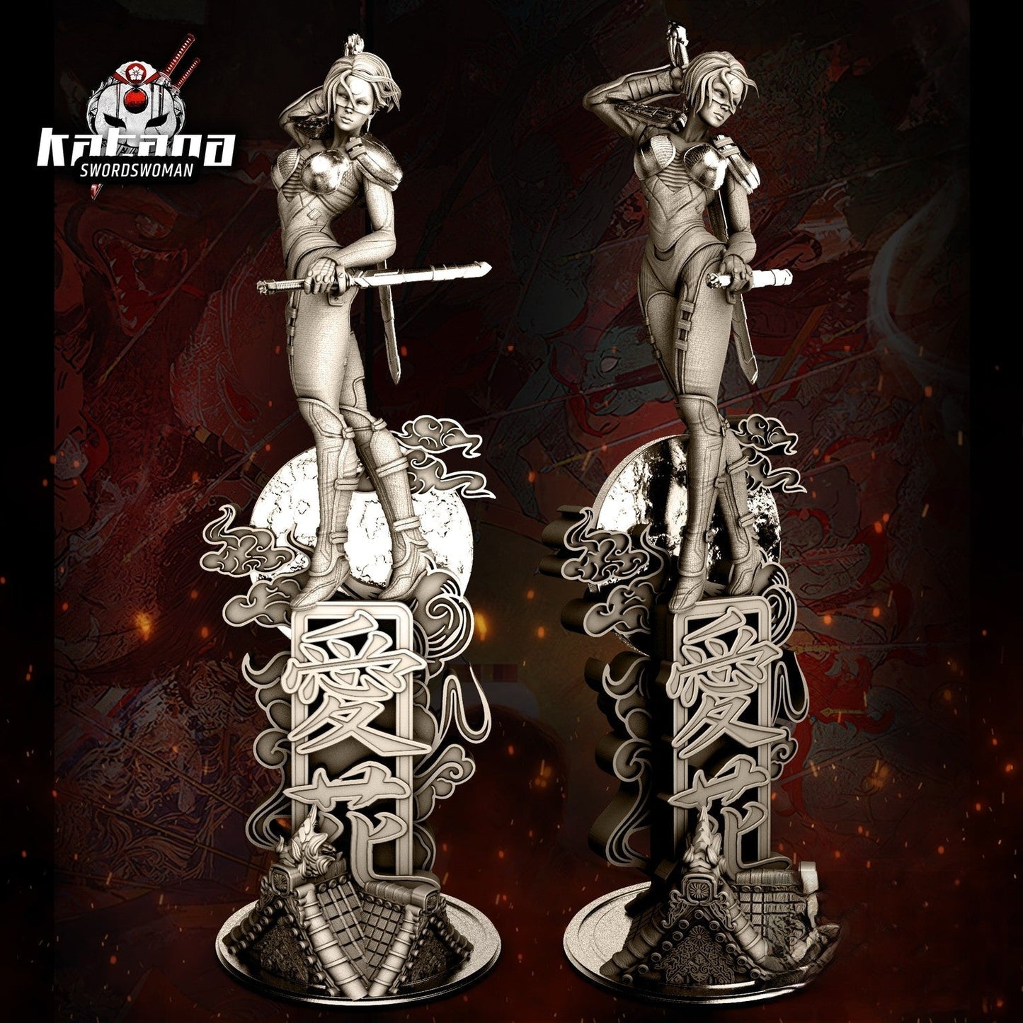 Katana - DC Comics - STL 3D Print Files - 3D Printed Garage Kit ガレージキット Resin Model Scale Figure フィギュア