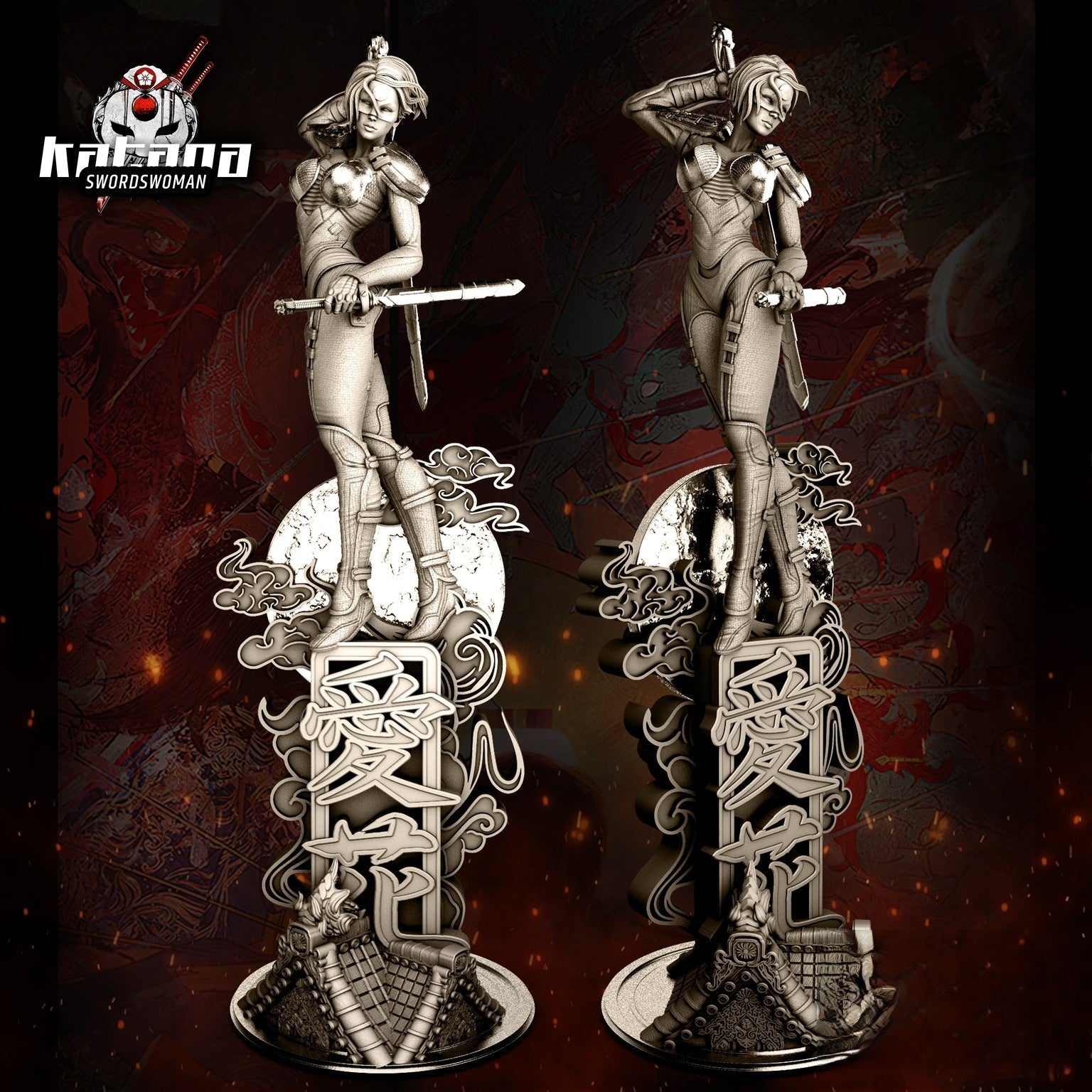 Katana - DC Comics - STL 3D Print Files - 3D Printed Garage Kit ガレージキット Resin Model Scale Figure フィギュア