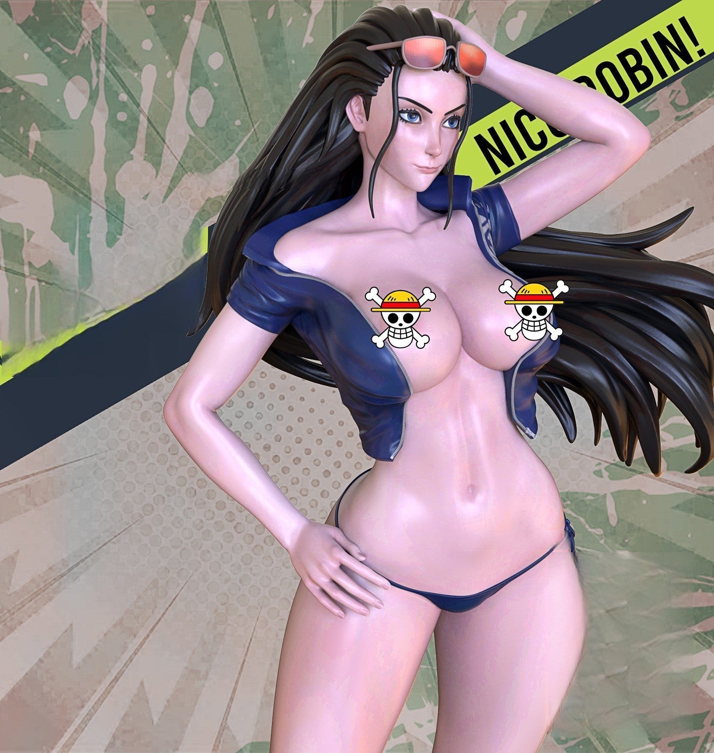 Nico Robin Special Edition - One Piece - STL 3D Print Files - 3D Printed Garage Kit ガレージキット Resin Model Scale Figure フィギュア