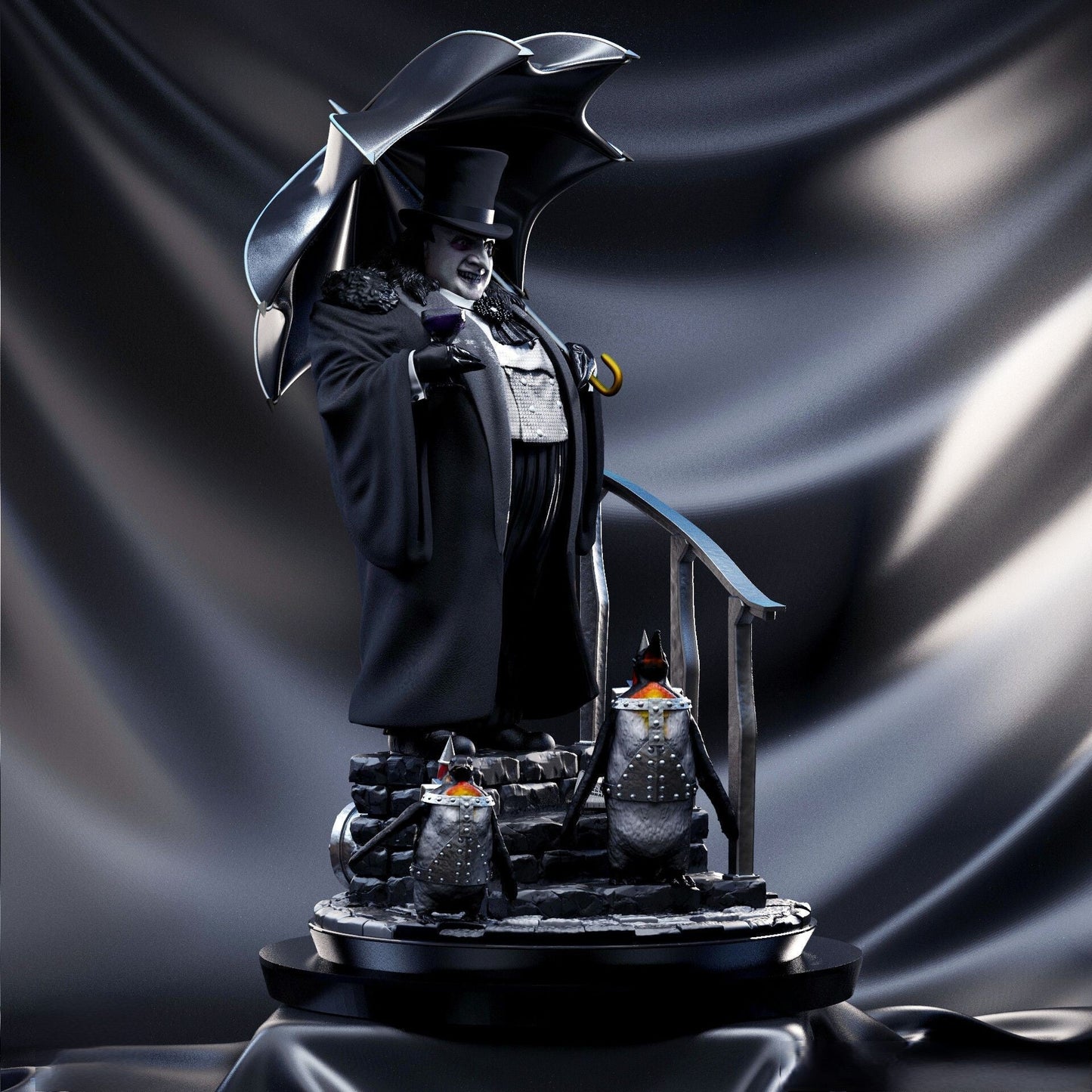 Penguin - Dany DeVito - Batman - STL 3D Print Files - 3D Printed Garage Kit ガレージキット Resin Model Scale Figure フィギュア