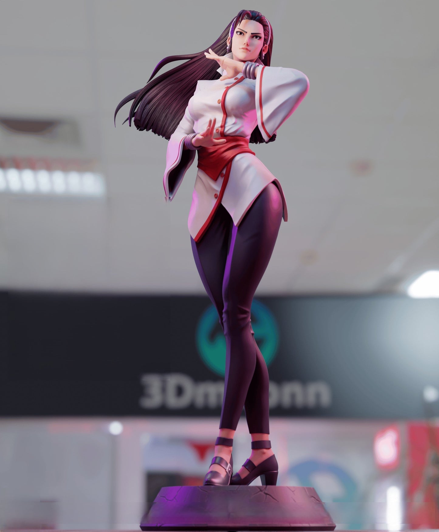 Chizuru Kagura - The King of Fighters 1/8 Scale - 3D Printed Garage Kit ガレージキット Resin Model Scale Figure フィギュア