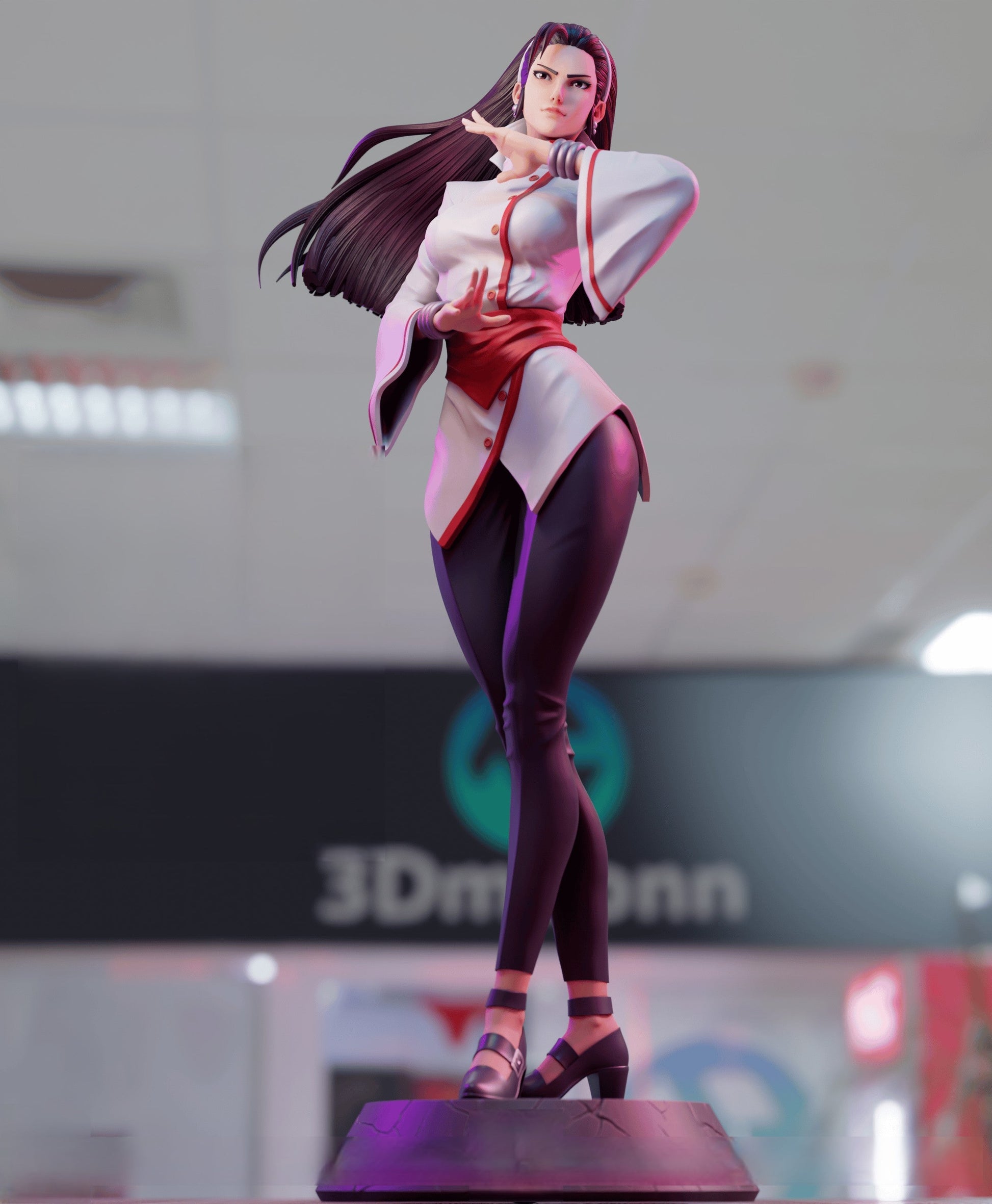 Chizuru Kagura - The King of Fighters 1/8 Scale - 3D Printed Garage Kit ガレージキット Resin Model Scale Figure フィギュア