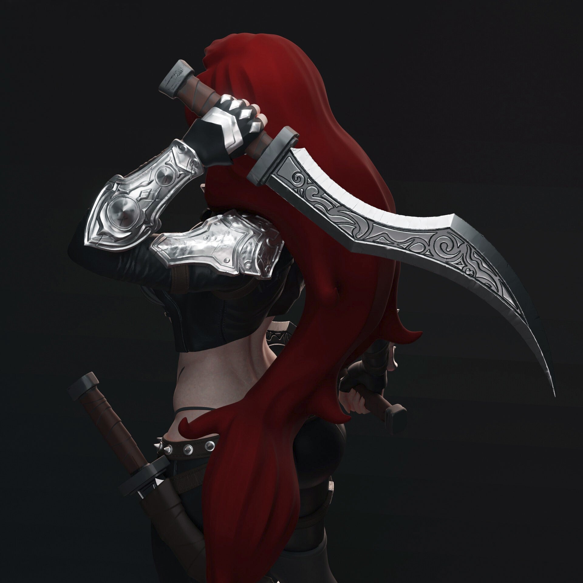 Katarina Special Edition - League of Legends - STL 3D Print Files - 3D Printed Garage Kit ガレージキット Resin Model Scale Figure フィギュア
