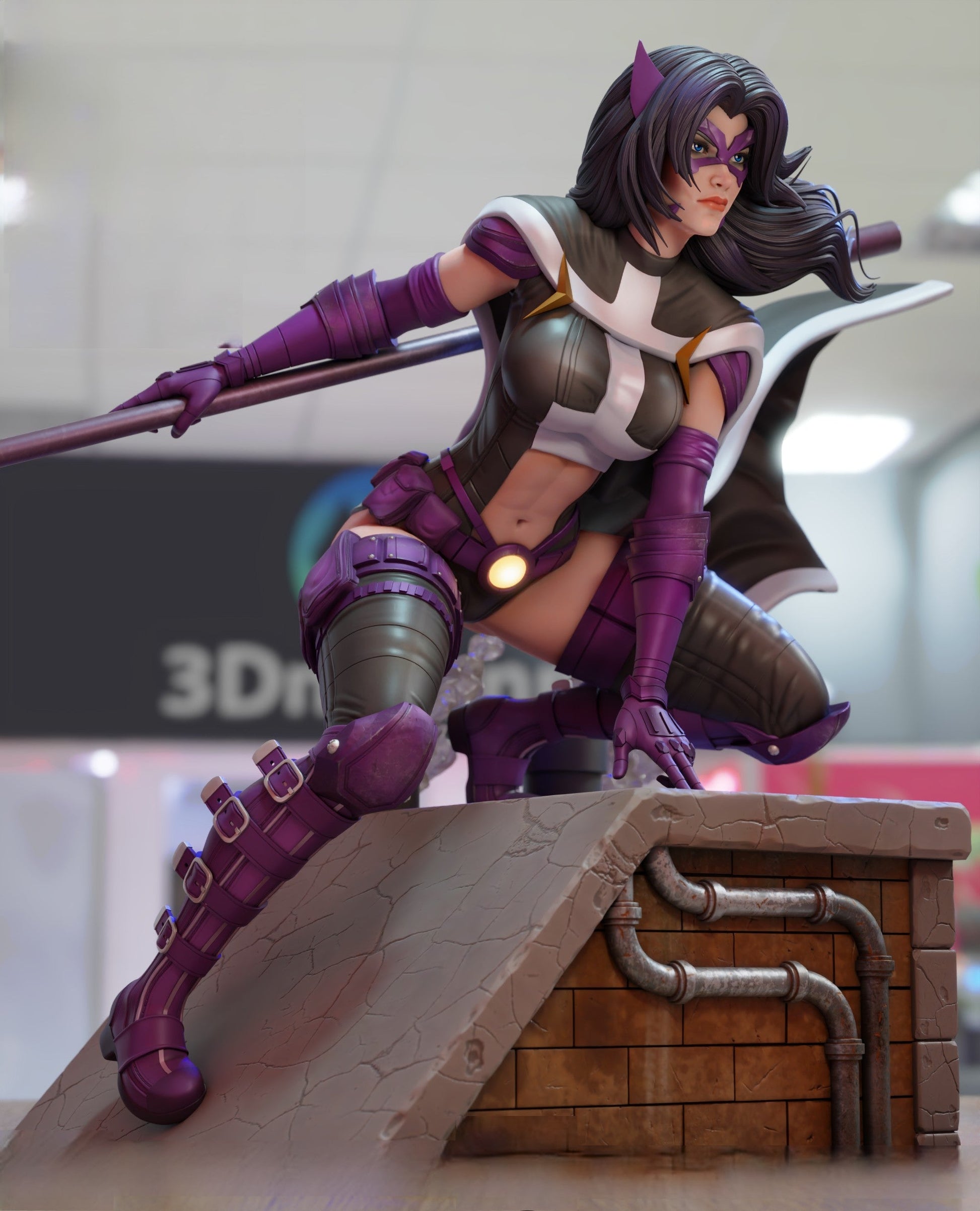 1247 Huntress Special Edition - DC Comics STL 3D Print Files - 3D Printed Garage Kit ガレージキット Resin Model Scale Figure フィギュア