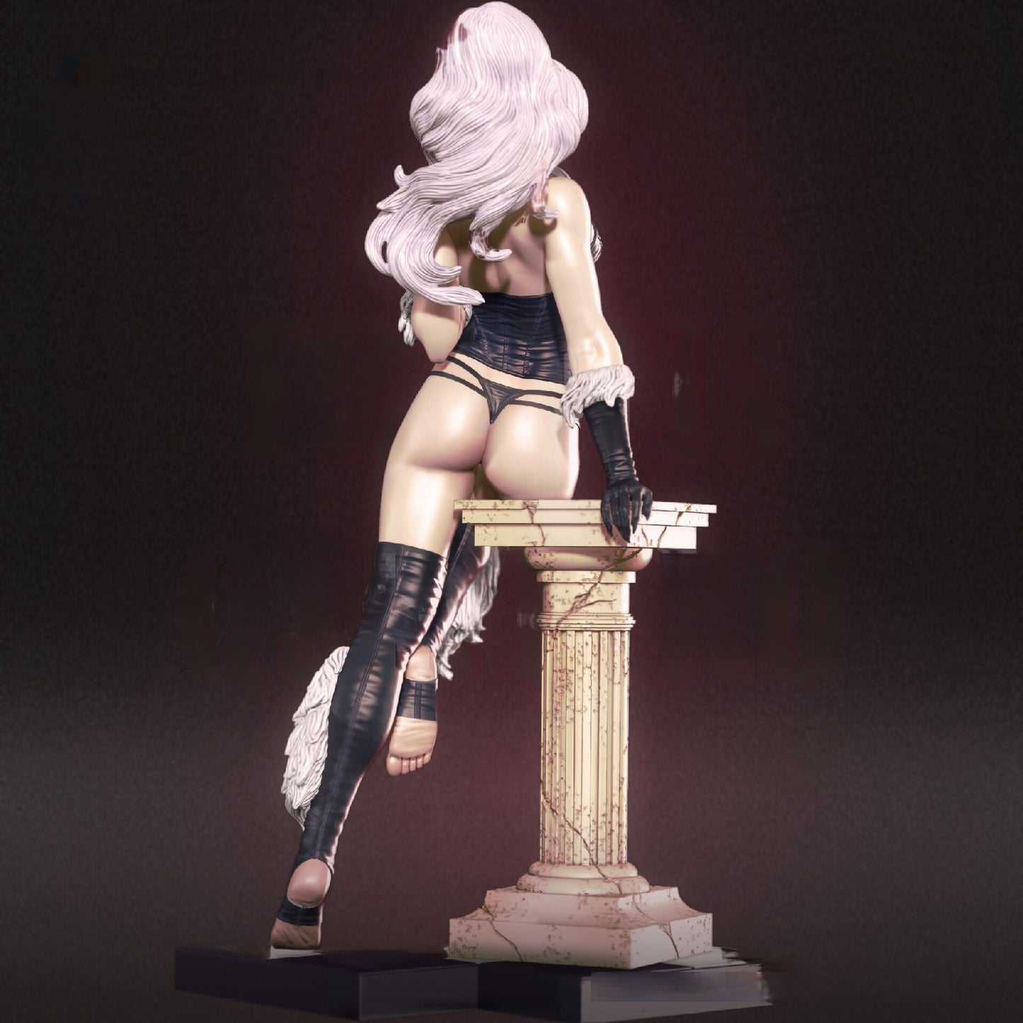 Black Cat Special Edition - Spider Man - STL 3D Print Files - 3D Printed Garage Kit ガレージキット Resin Model Scale Figure フィギュア