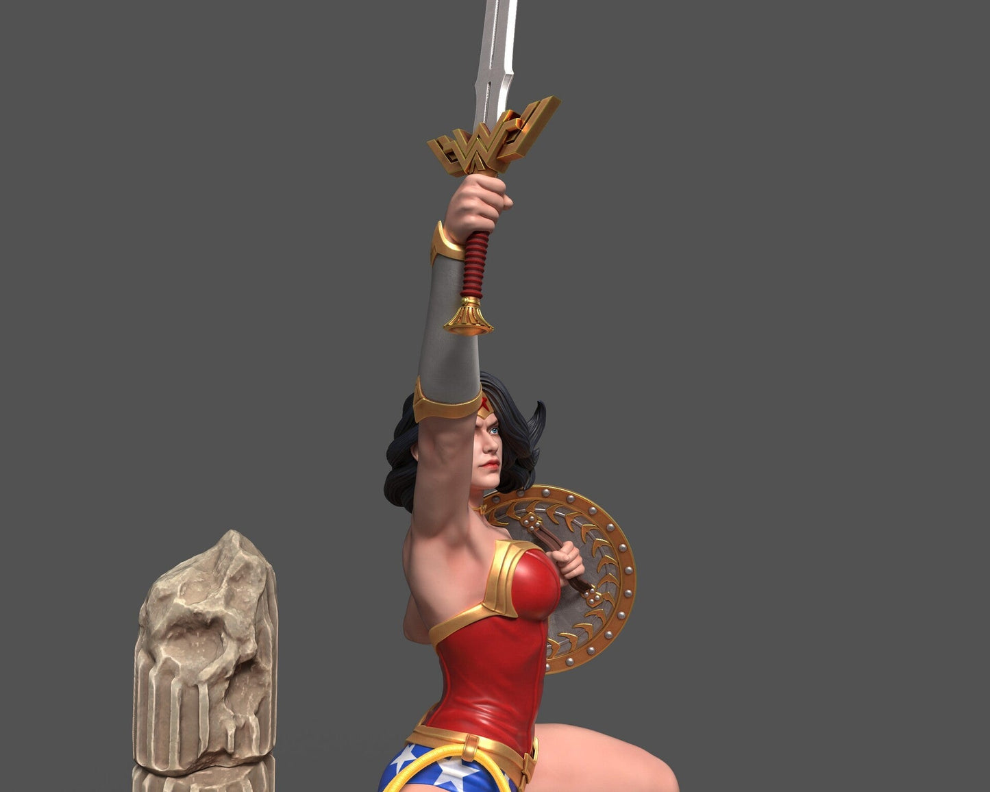 1469 Wonder Woman - DC Comics - STL 3D Print Files - 3D Printed Garage Kit ガレージキット Resin Model Scale Figure フィギュア