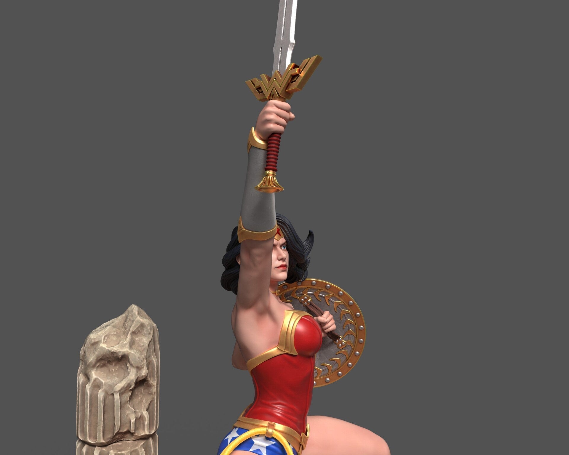 1469 Wonder Woman - DC Comics - STL 3D Print Files - 3D Printed Garage Kit ガレージキット Resin Model Scale Figure フィギュア