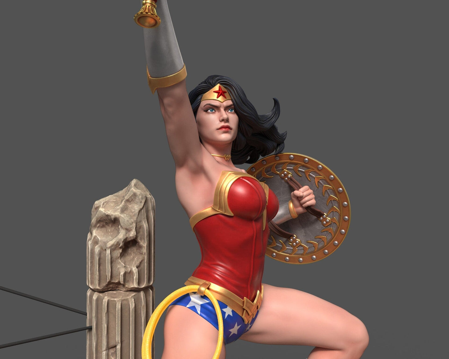 1469 Wonder Woman - DC Comics - STL 3D Print Files - 3D Printed Garage Kit ガレージキット Resin Model Scale Figure フィギュア