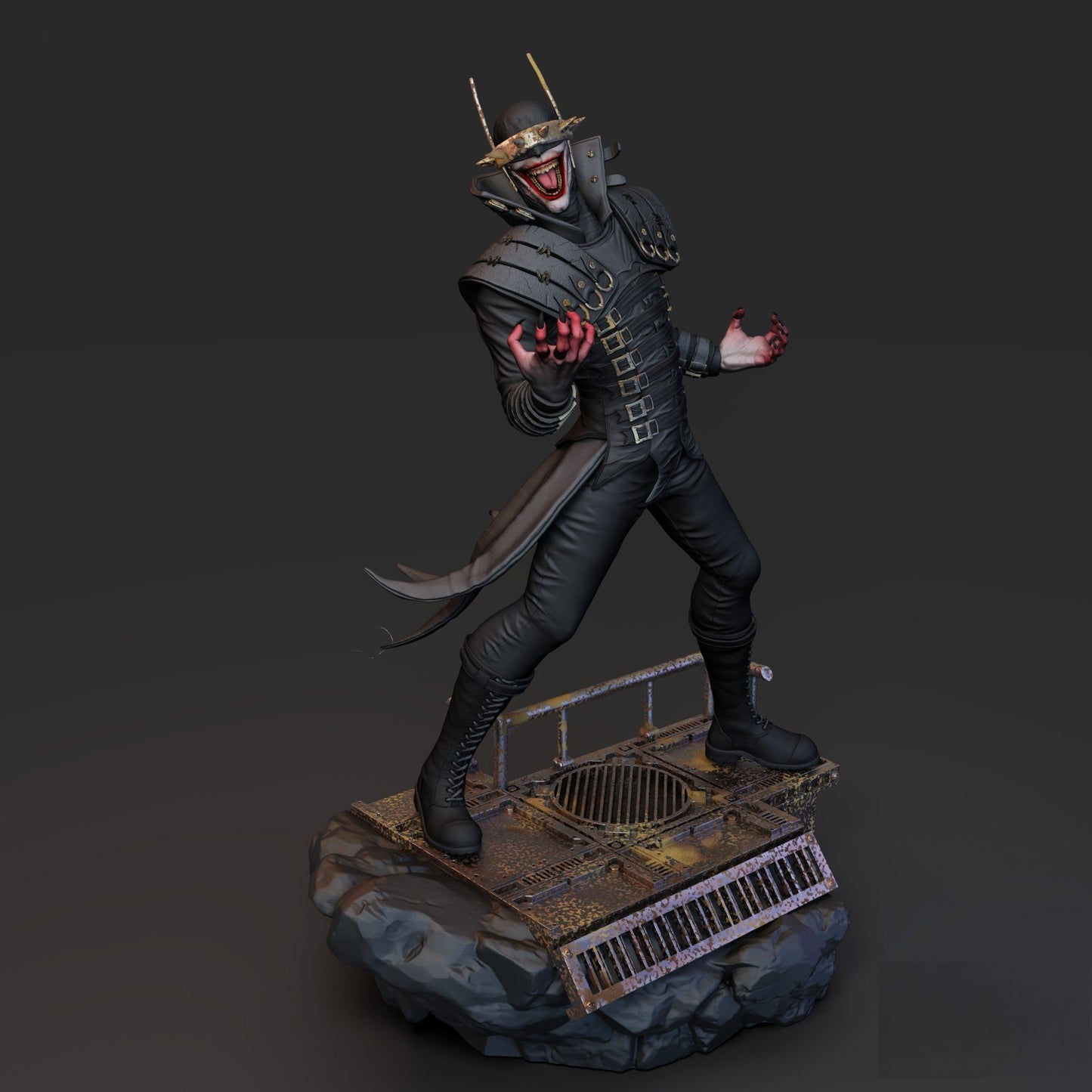 1385 Batman Who Laughs - Bruce Wayne - STL 3D Print Files - 3D Printed Garage Kit ガレージキット Resin Model Scale Figure フィギュア