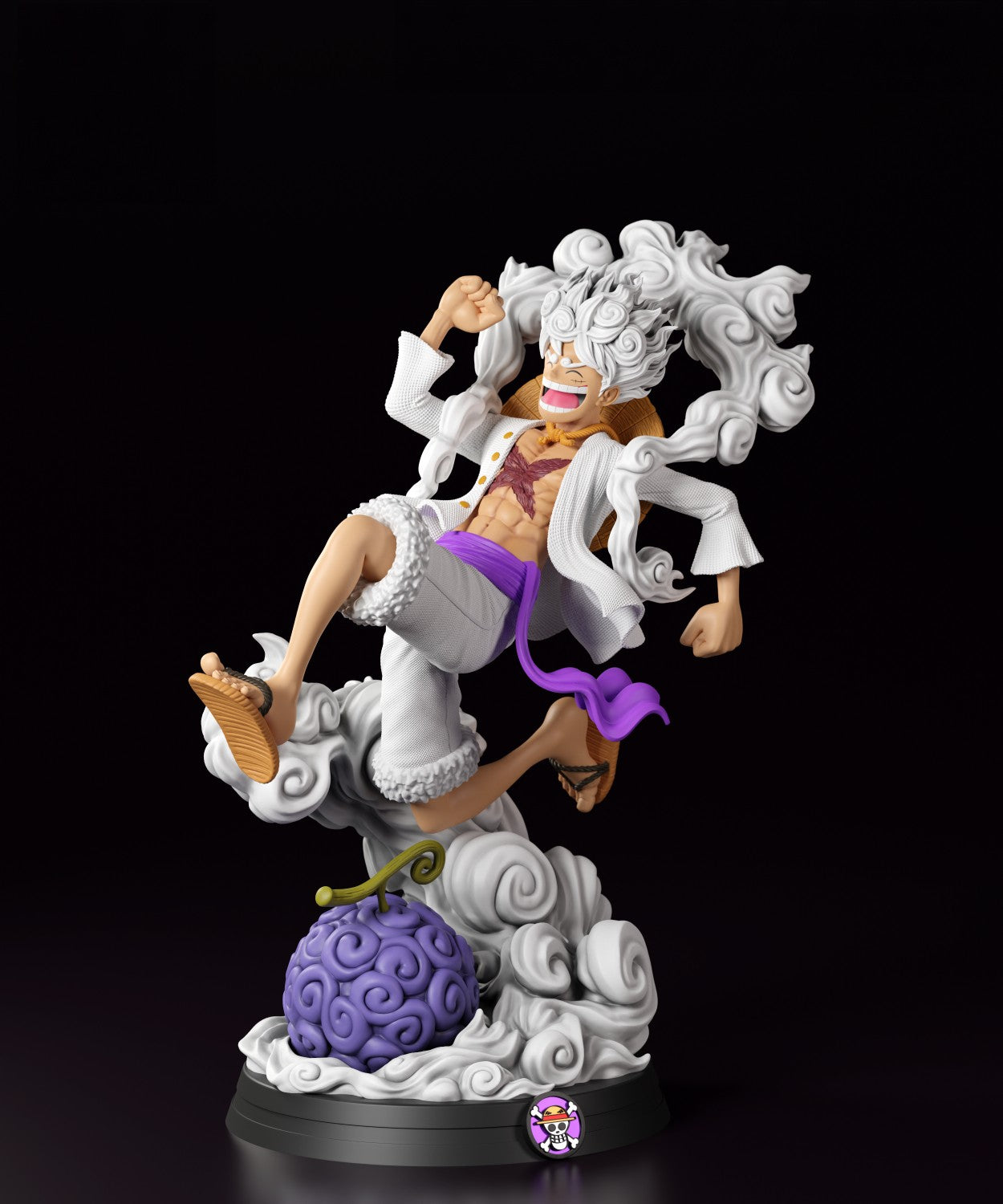 Luffy Gear 5 - One Piece 1/8 Scale - 3D Printed Garage Kit ガレージキット Resin Model Scale Figure フィギュア