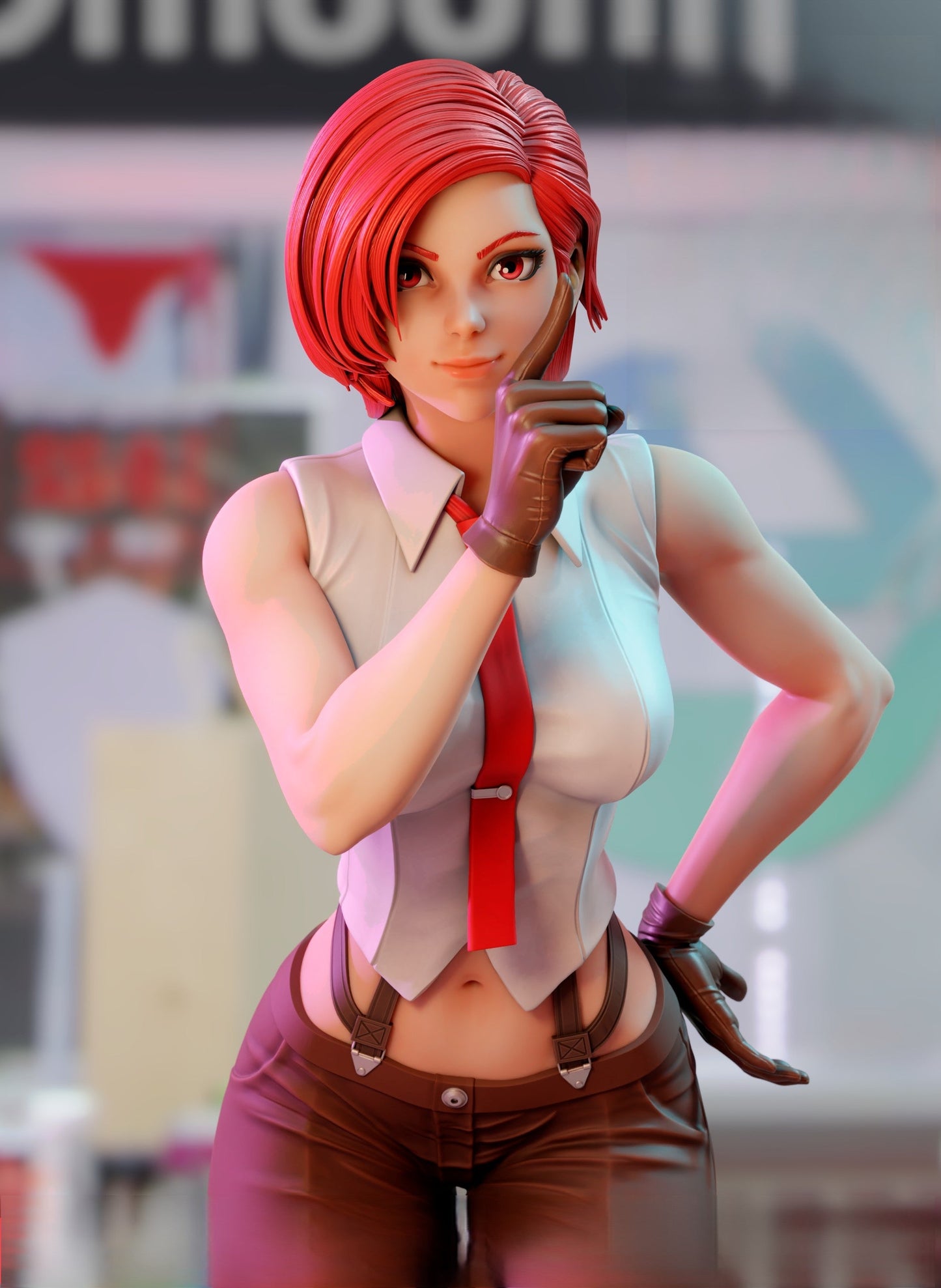 Vanessa Special Edition - The King Of Fighters - STL 3D Print Files - 3D Printed Garage Kit ガレージキット Resin Model Scale Figure フィギュア